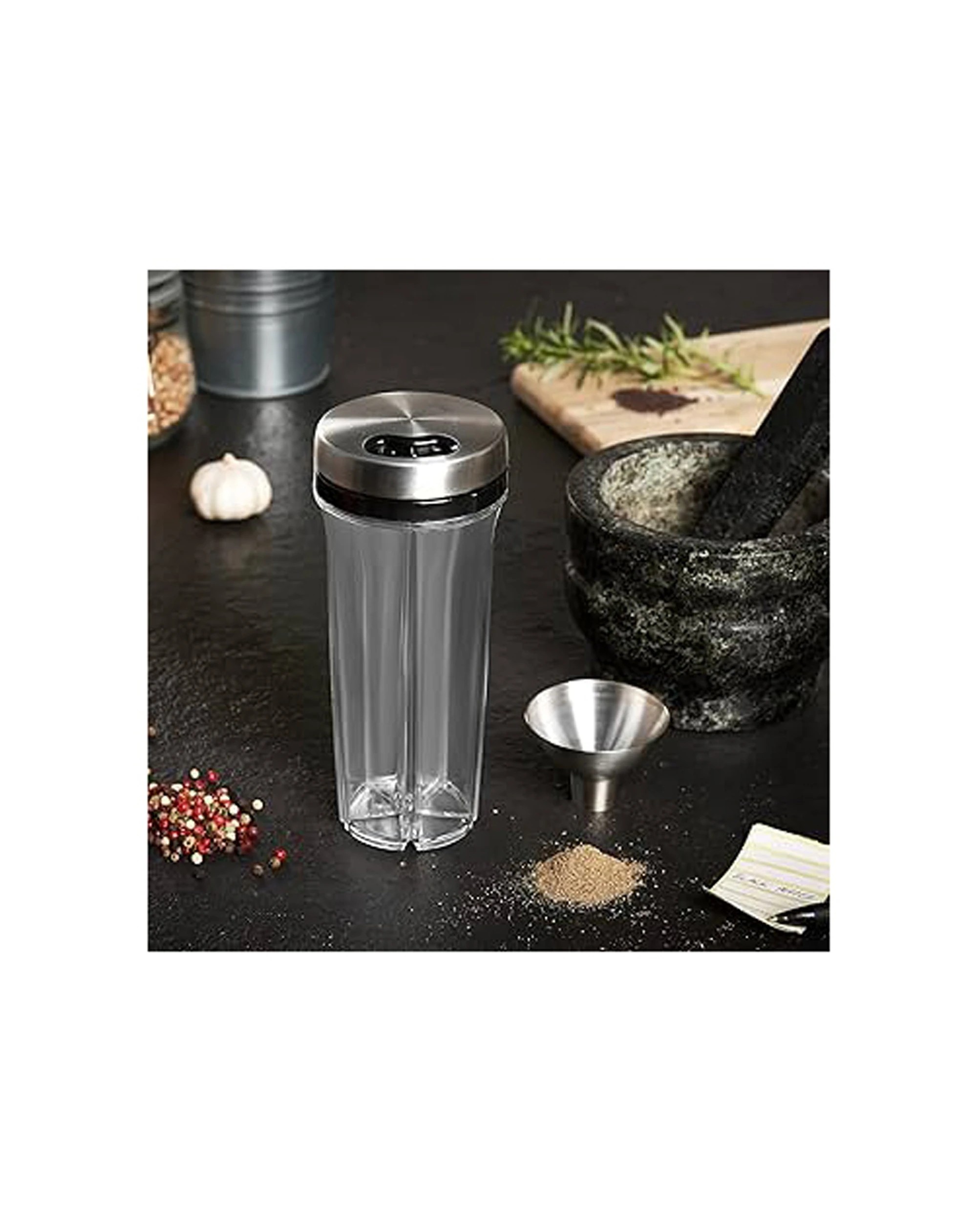 3 Cole & Mason Stainless Steel Mill Funnel Spill Proof Filling Dishwasher Safe Kitchen Tool - Silver, 3 of 6