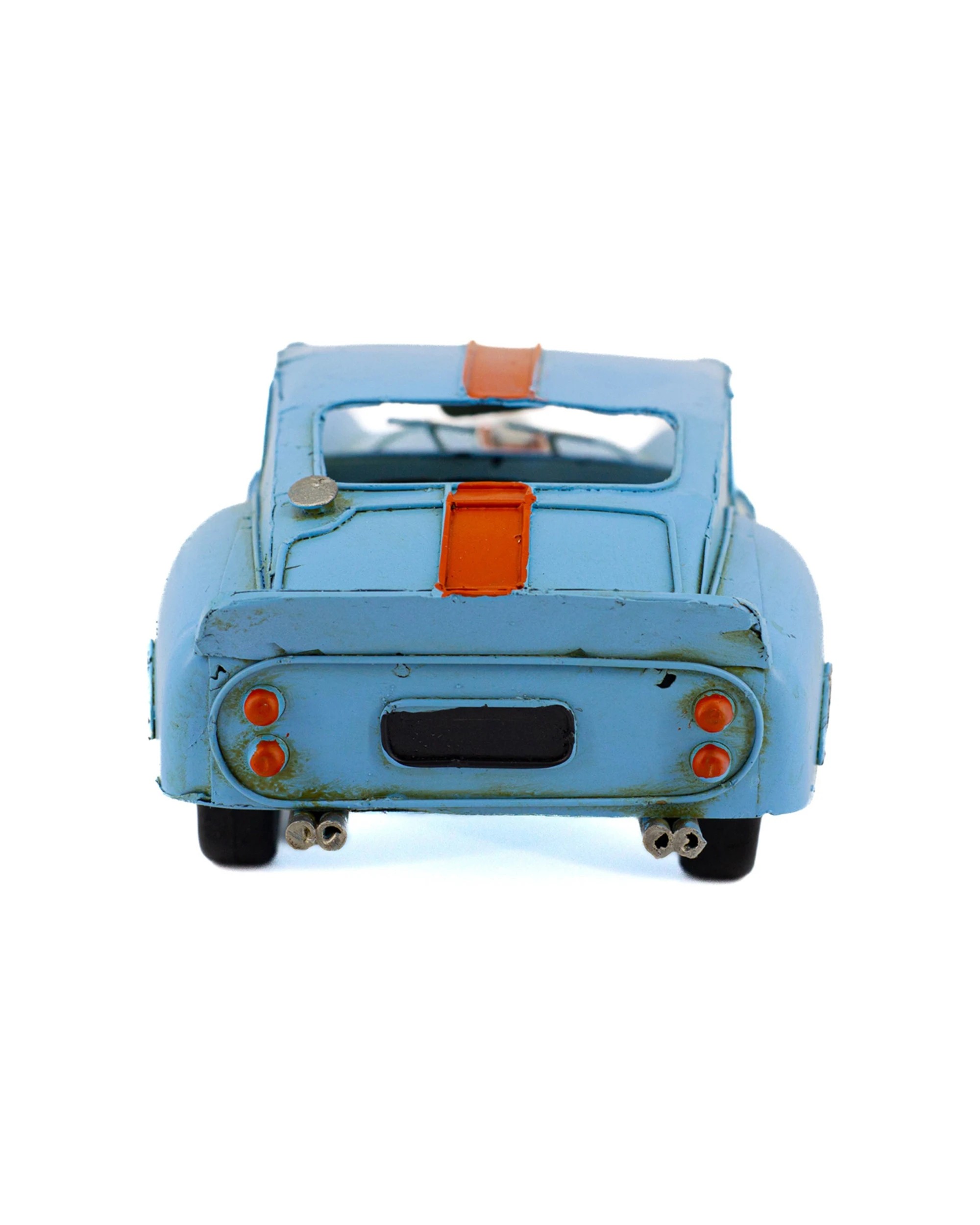 4 Boyle Metal Collectable No. 8 Racer Vintage Racing Model - Blue, 4 of 5