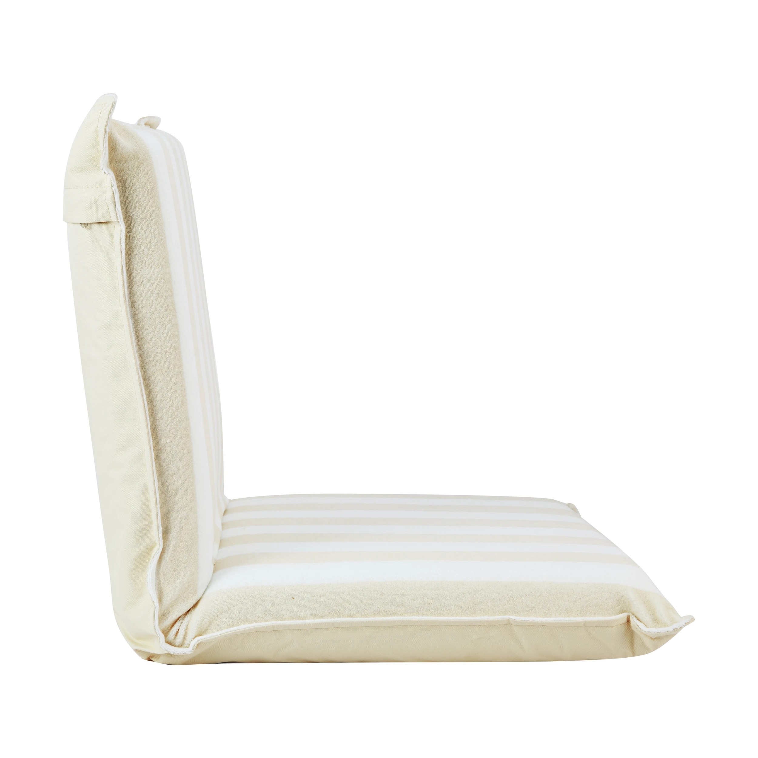 3 Towelling Recliner - Natural Stripe, 3 of 8
