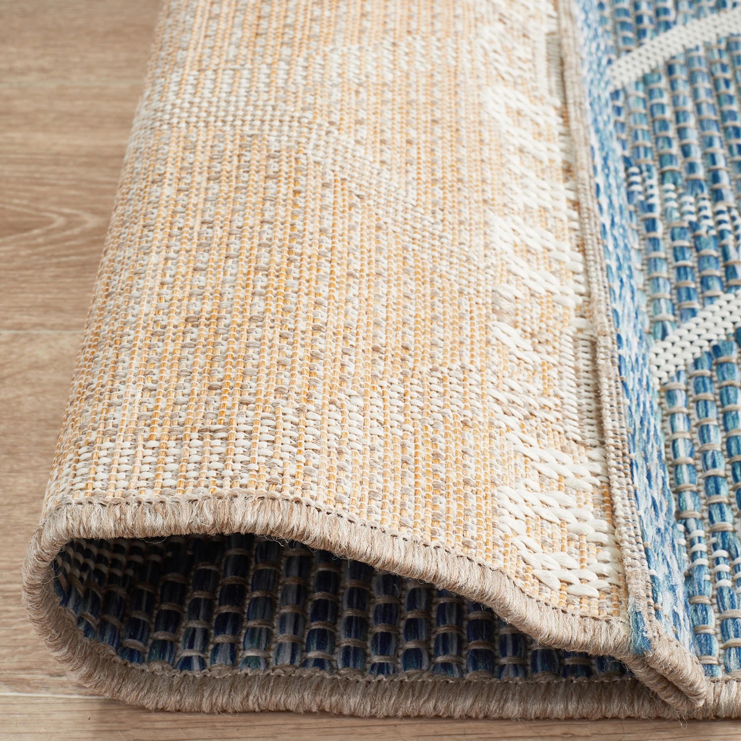 7 Common Ground Rugs Portico 5501 Outdoor 300x80cm Runner - Medium Pet Friendly Rug - Blue, 7 of 7
