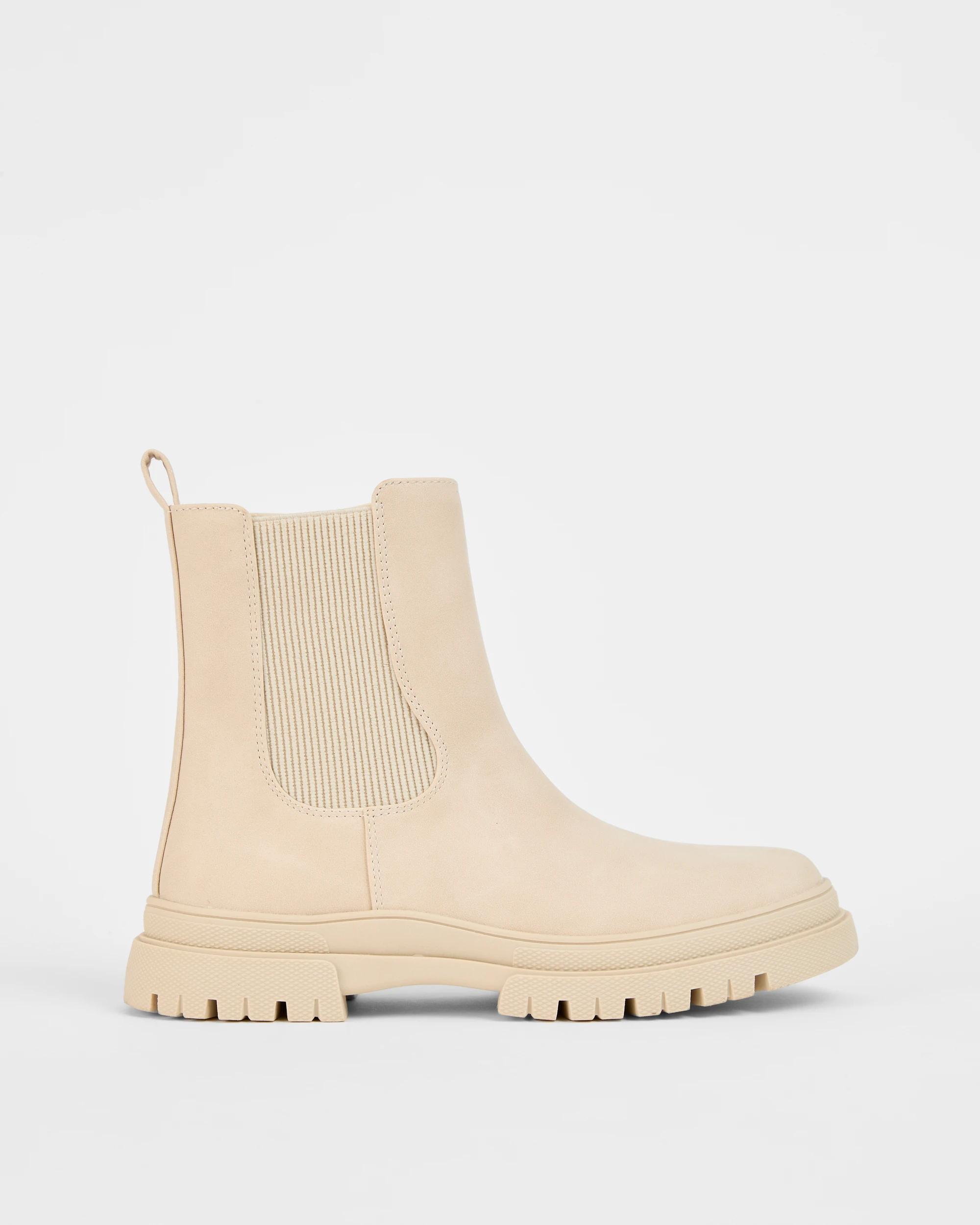 1 Target Kids Chunky Elastic Chelsea Boots STONE, 1 of 3