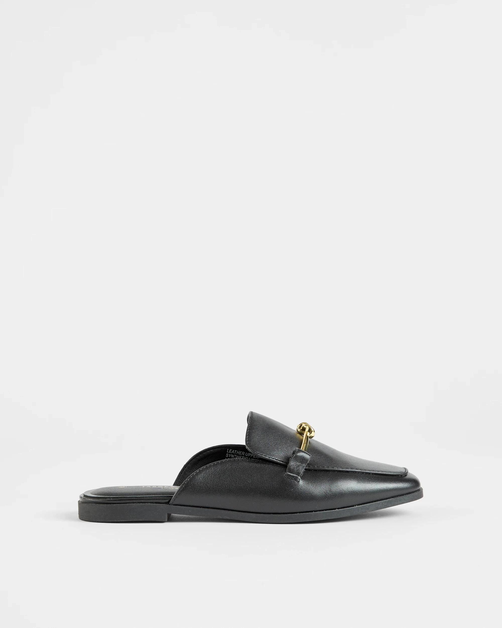 1 Target Womens Genuine Leather Loafer Mule - Maddy BLACK, 1 of 3