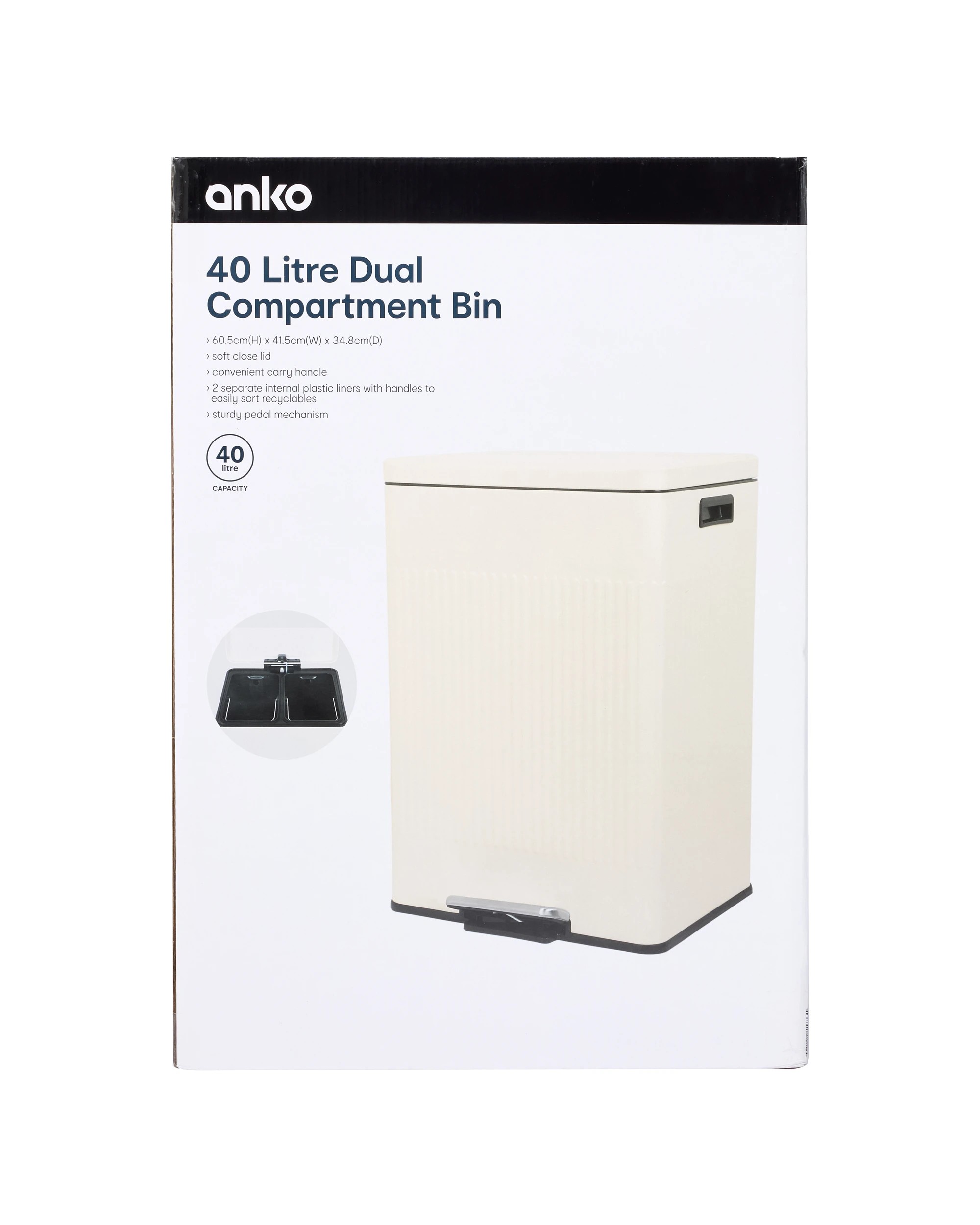 5 40L Dual Compartment Bin, 5 of 5