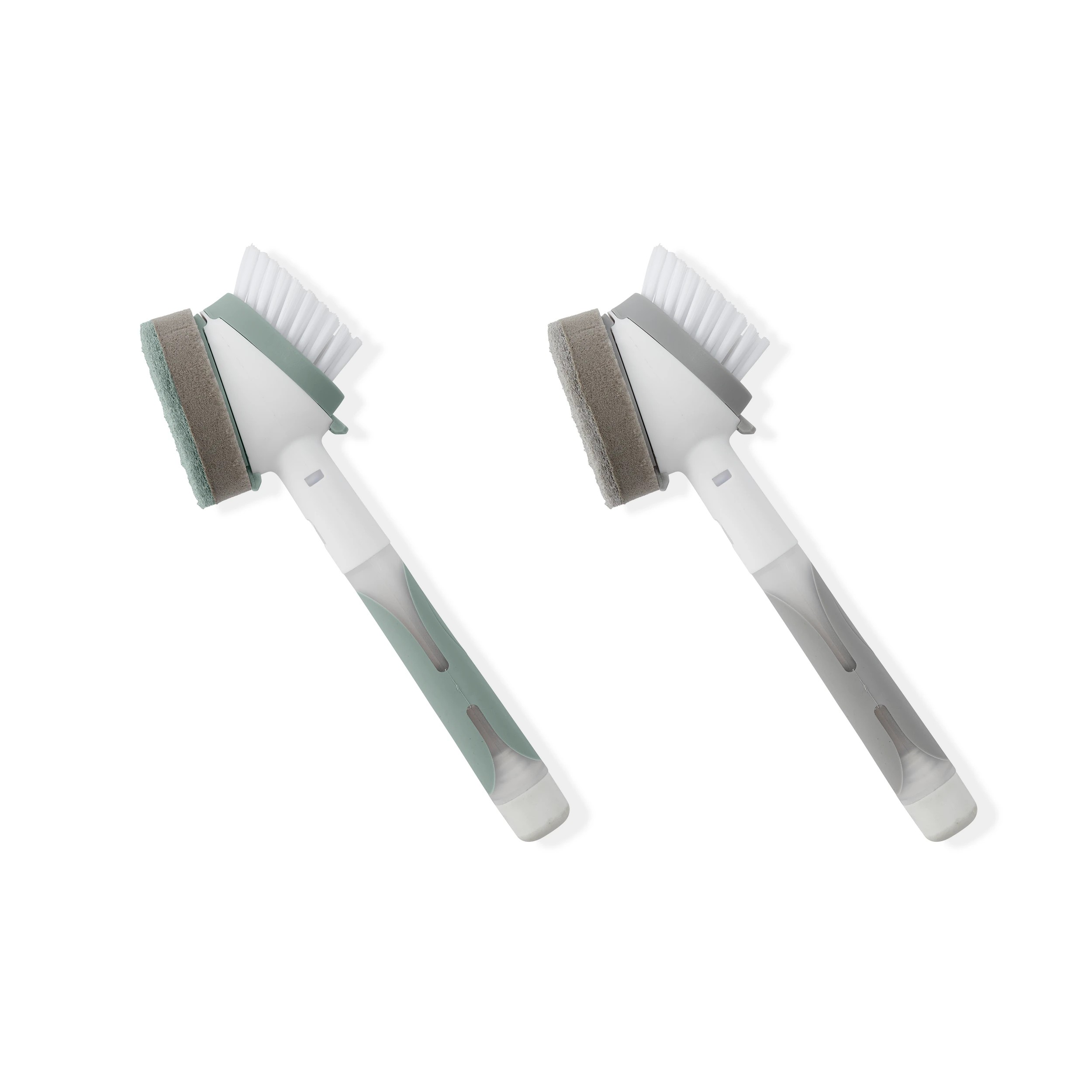 1 2-in-1 Dish Brush - White and Grey, 1 of 10
