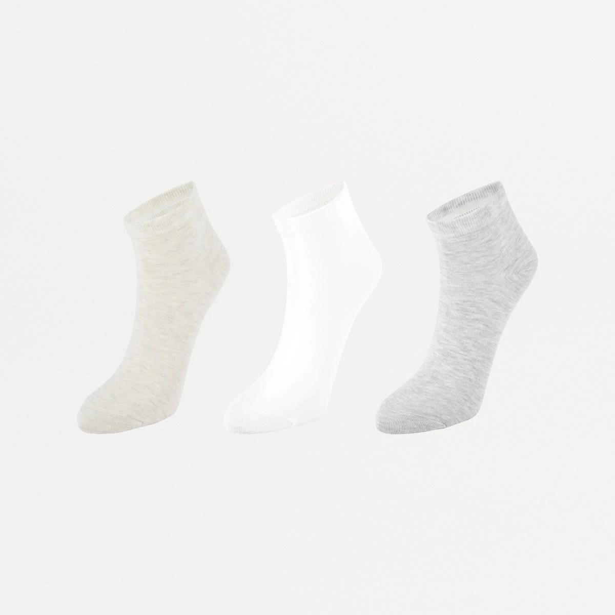 1 3 Pack Bamboo Anklet Socks NEUTRAL, 1 of 3