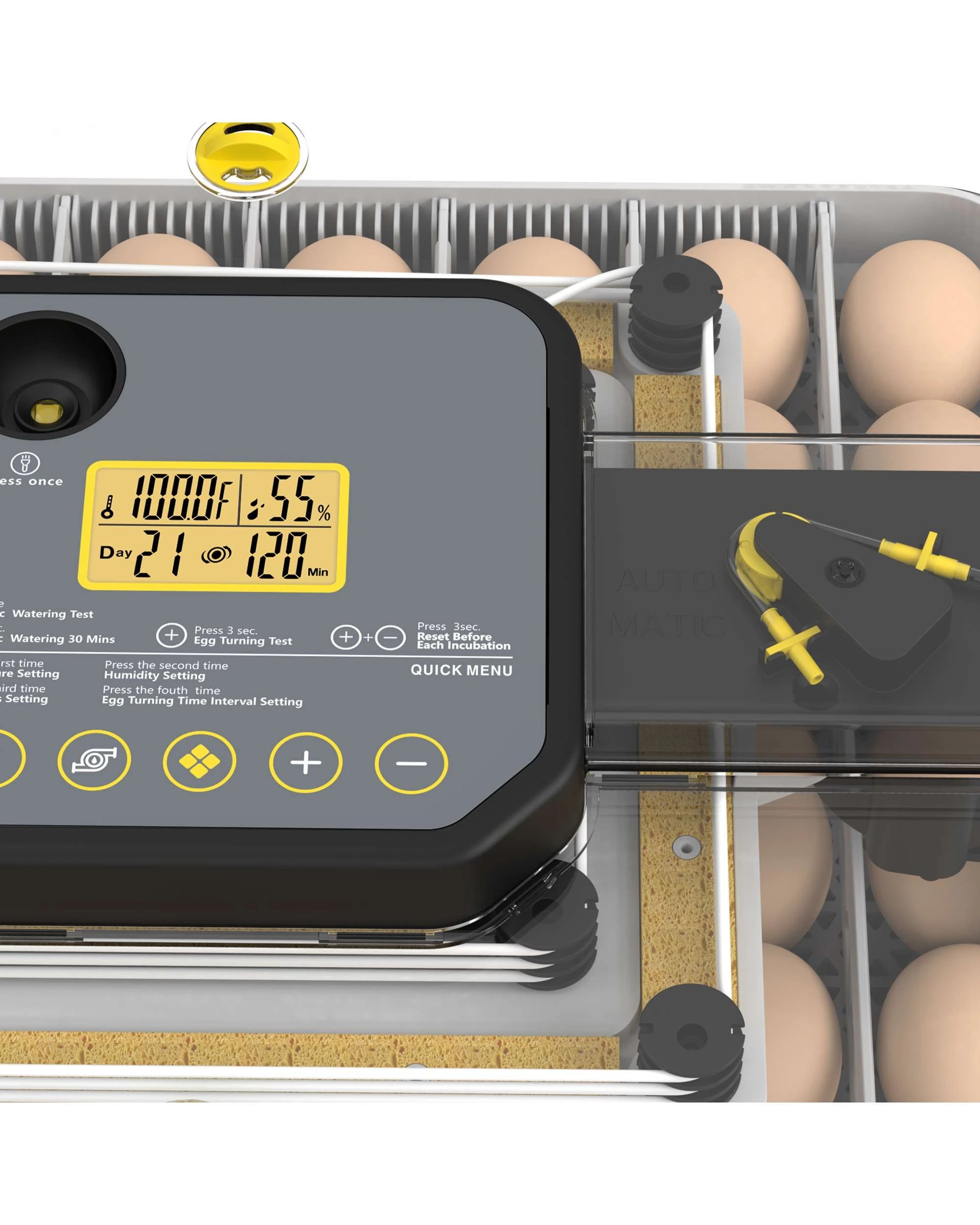 6 Advwin 48 Eggs Incubator Auto Turning Eggs LED Candle, 6 of 8