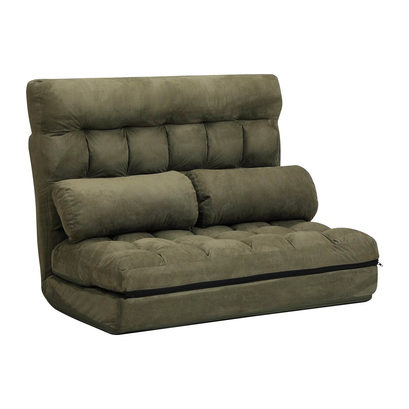 5 Oikiture Lounge Sofa Bed Floor Recliner 2 Seater Chaise Chair Folding
 - Green, 5 of 9