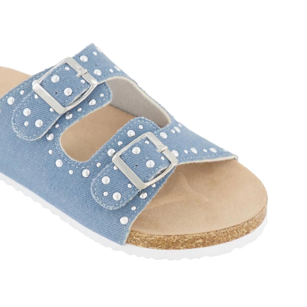 4 Senior Corduroy Sandals Chambray, 4 of 6