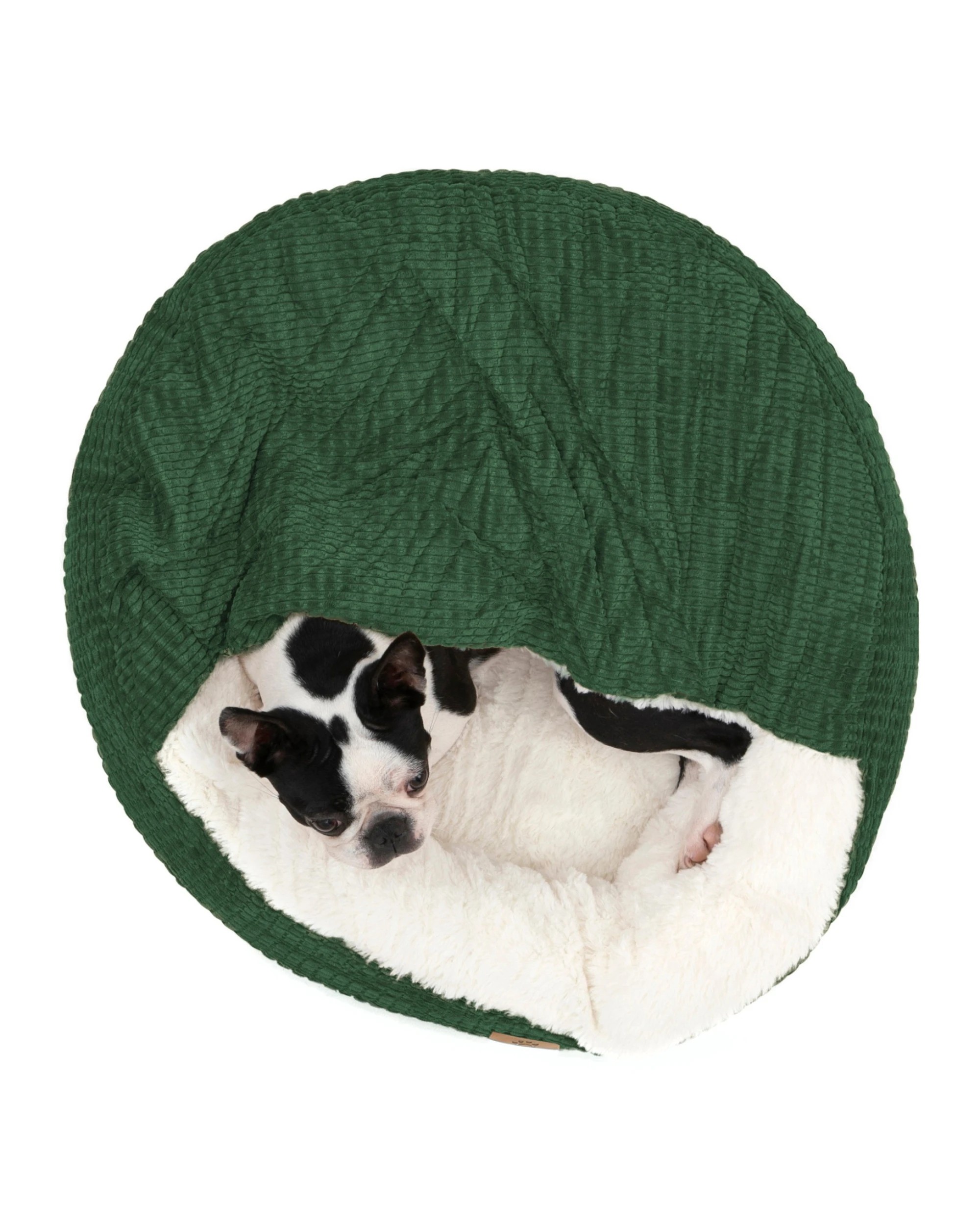 3 Charlie's Snookie Hooded Calming Dog Bed Large - Eden Green, 3 of 9