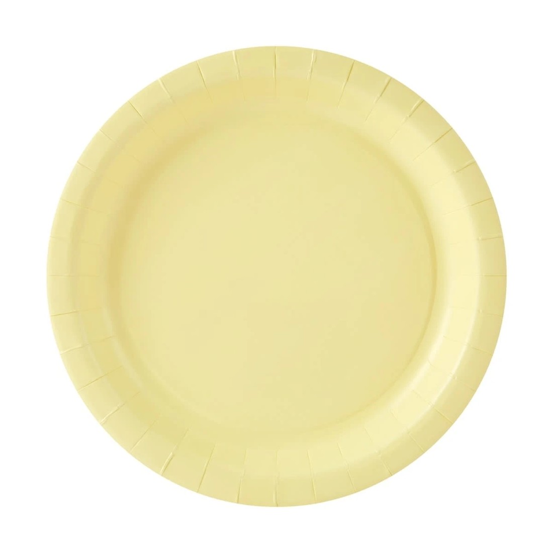 1 16 Piece Pastel Yellow Paper Plates, 1 of 4