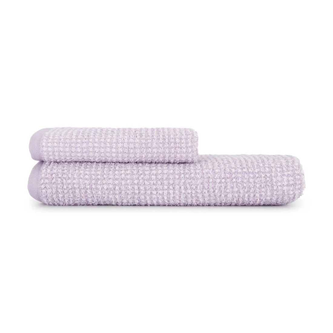6 Mini Waffle Cotton Bath Towel - Lilac, 6 of 6
