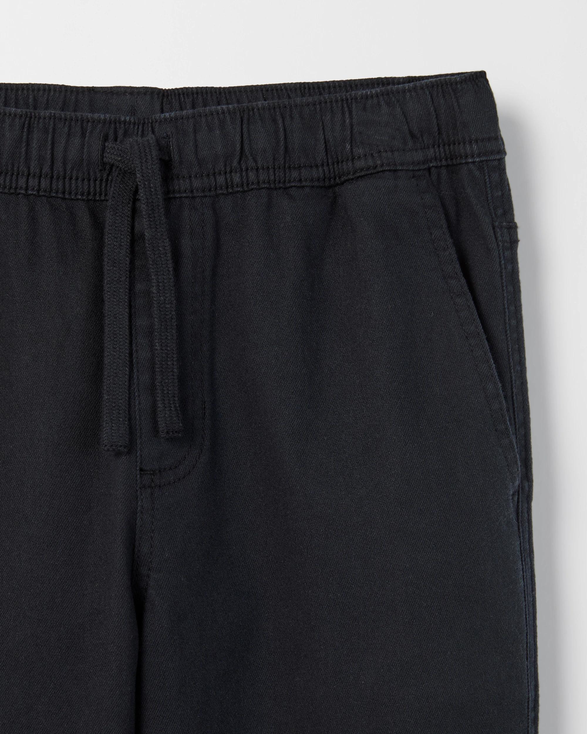 2 Target Kids Elastic Waist Chino Pants BLACK, 2 of 2