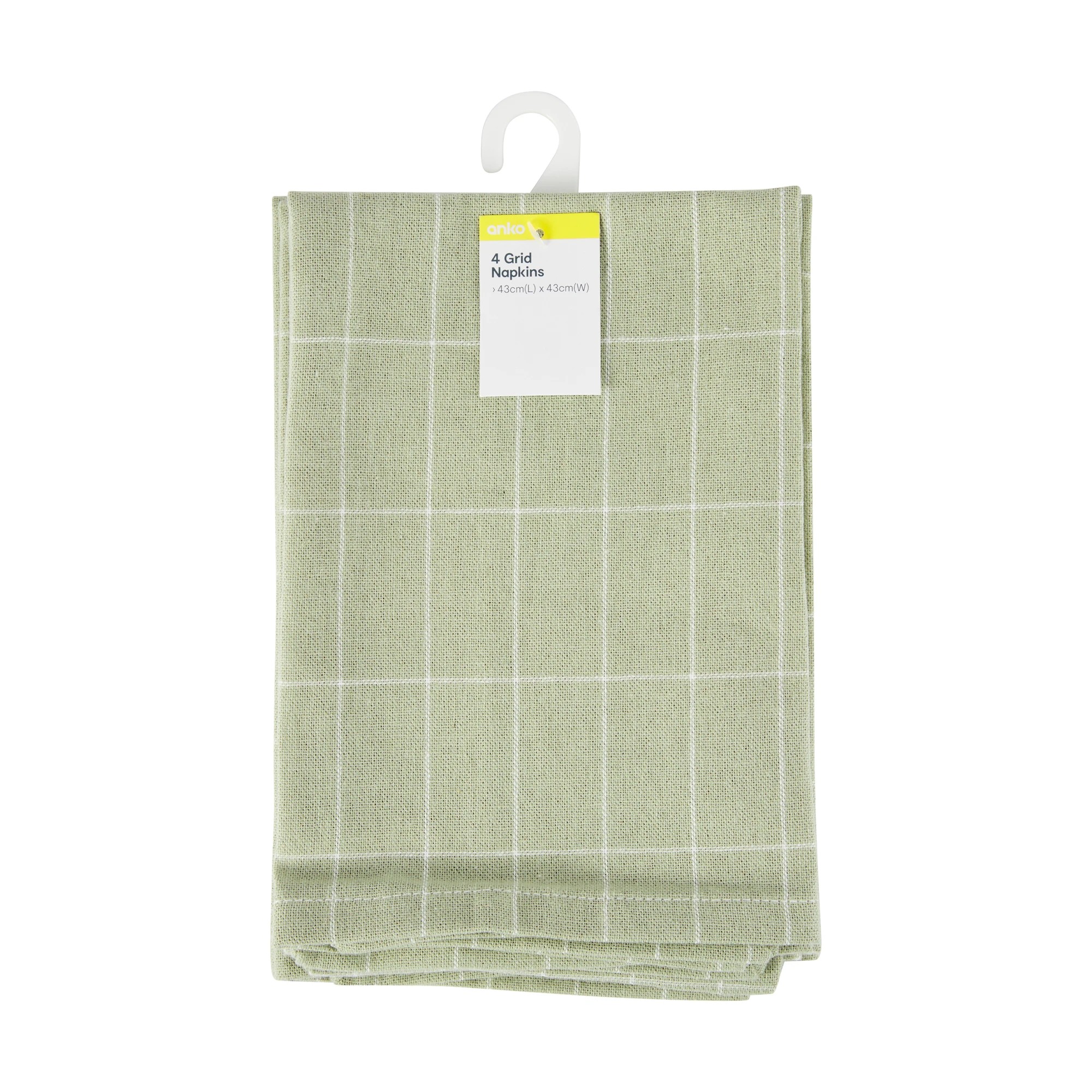 4 4 Pack Grid Napkins, 4 of 4