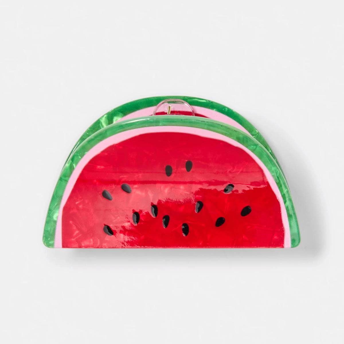 1 Red Watermelon Claw Hair Clip RED, 1 of 4