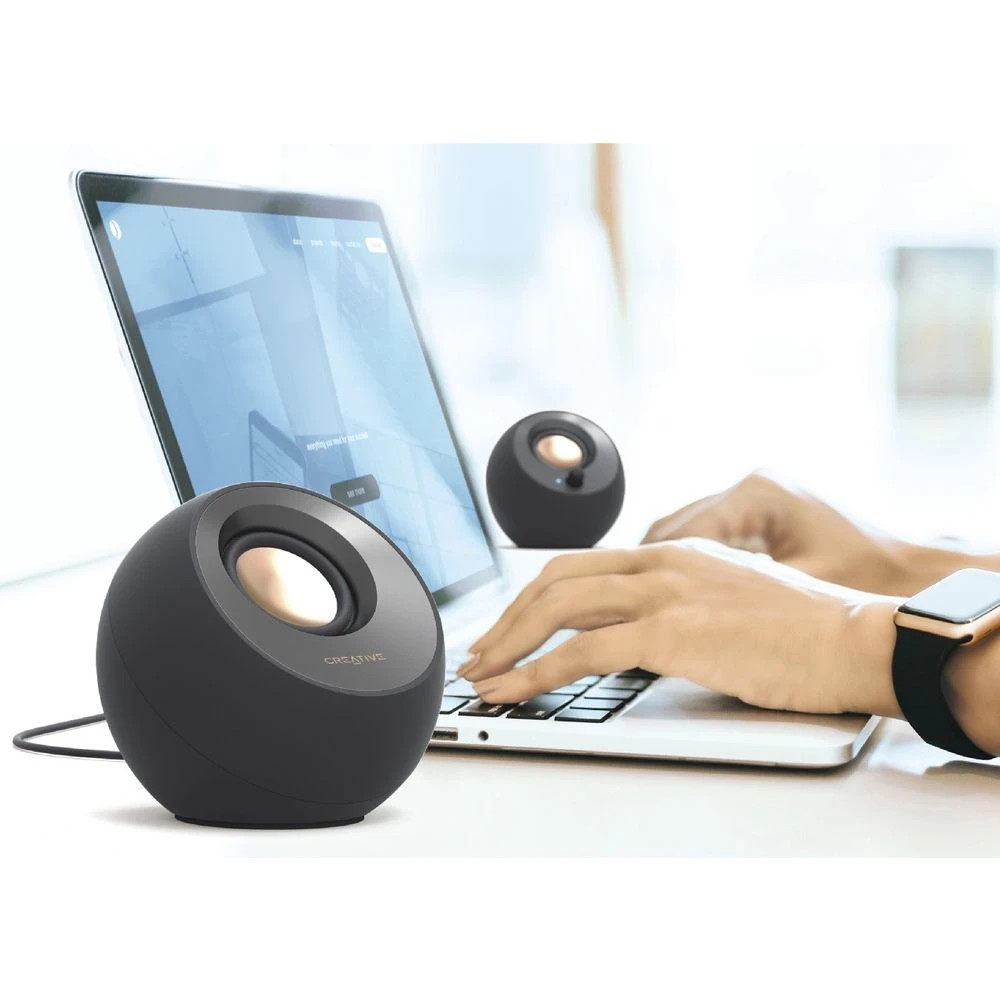 7 Creative Pebble V3 Wireless Speakers Black, 7 of 7
