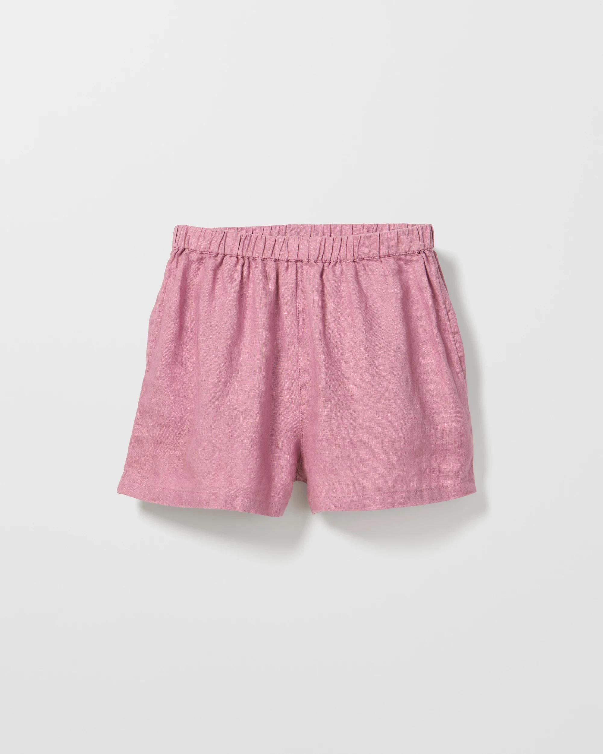 2 Target European Linen Shorts PURPLE, 2 of 3