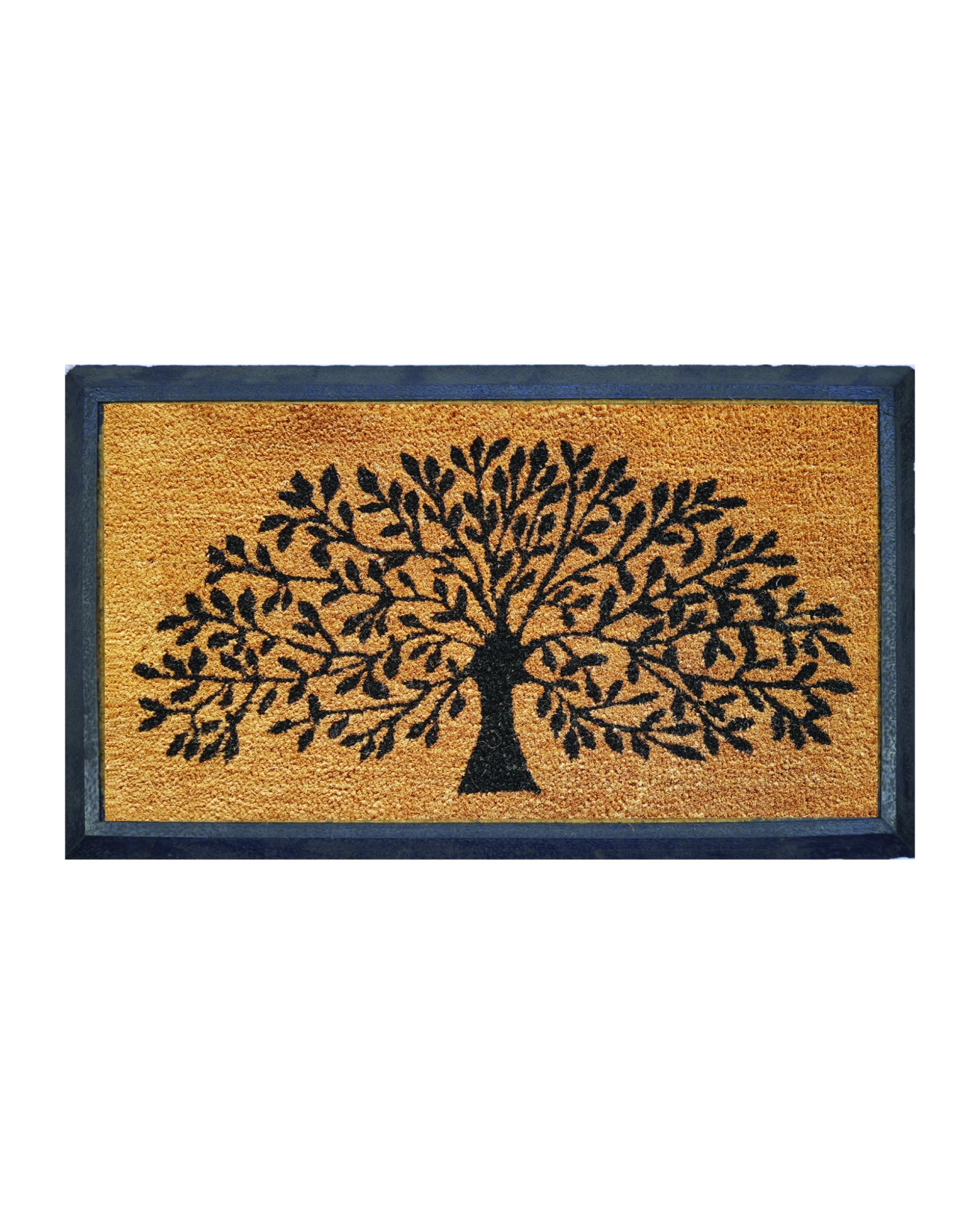 1 Door Mat Deluxe Tree Of Life 40 x 70 cm Doormat - Brown, 1 of 4