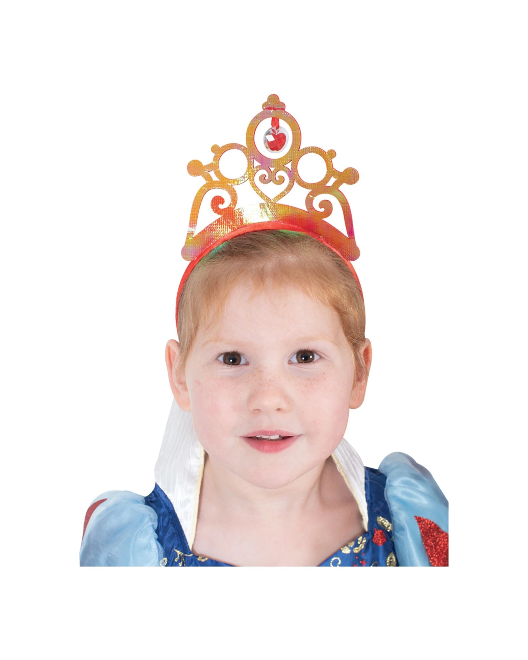 1 Disney Princess Snow Iridescent Headband Tiara Kids Costume Accessory - Orange, 1 of 1