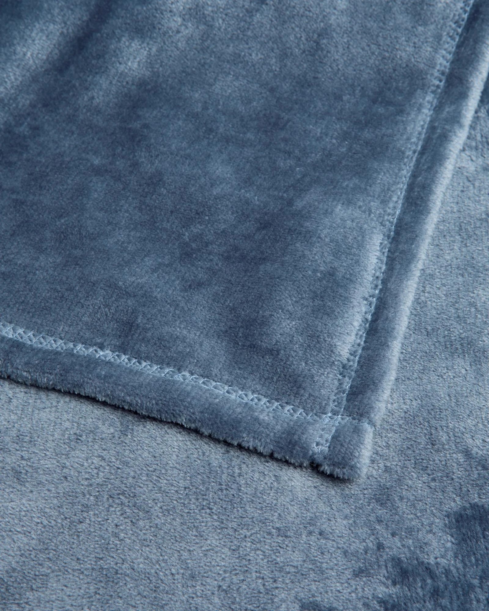 2 Target Ivy Super Soft Throw - Queen Bed - Blue, 2 of 3