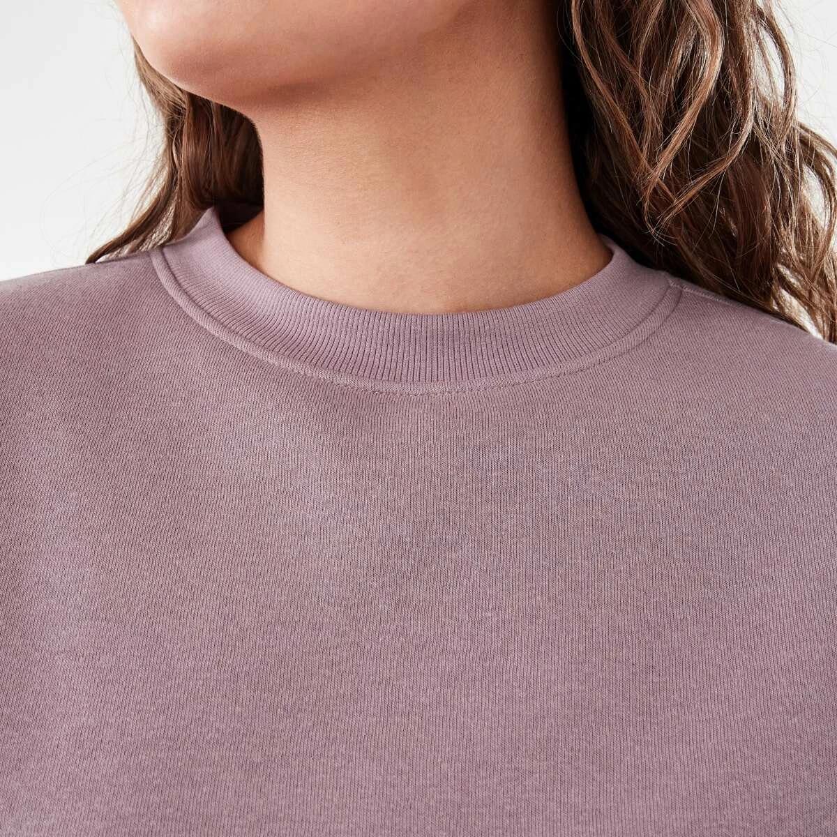 5 Oversized Crew Neck Sweatshirt Mauve, 5 of 5