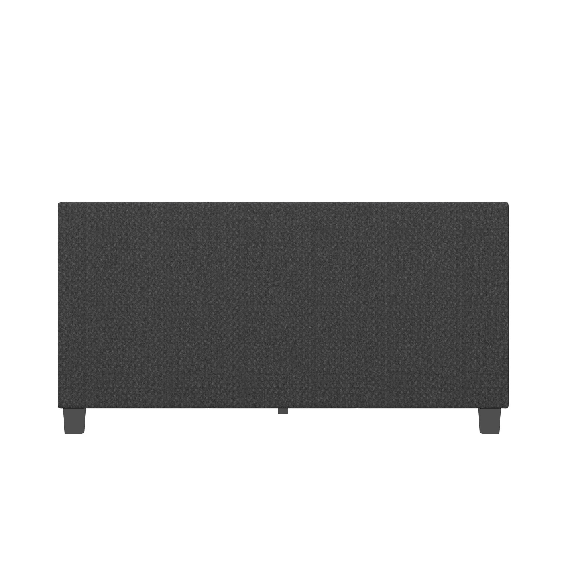 9 Milano Décor Sienna Luxury Bed Frame Base And Headboard Solid Wood Padded Fabric Single - Charcoal, 9 of 10