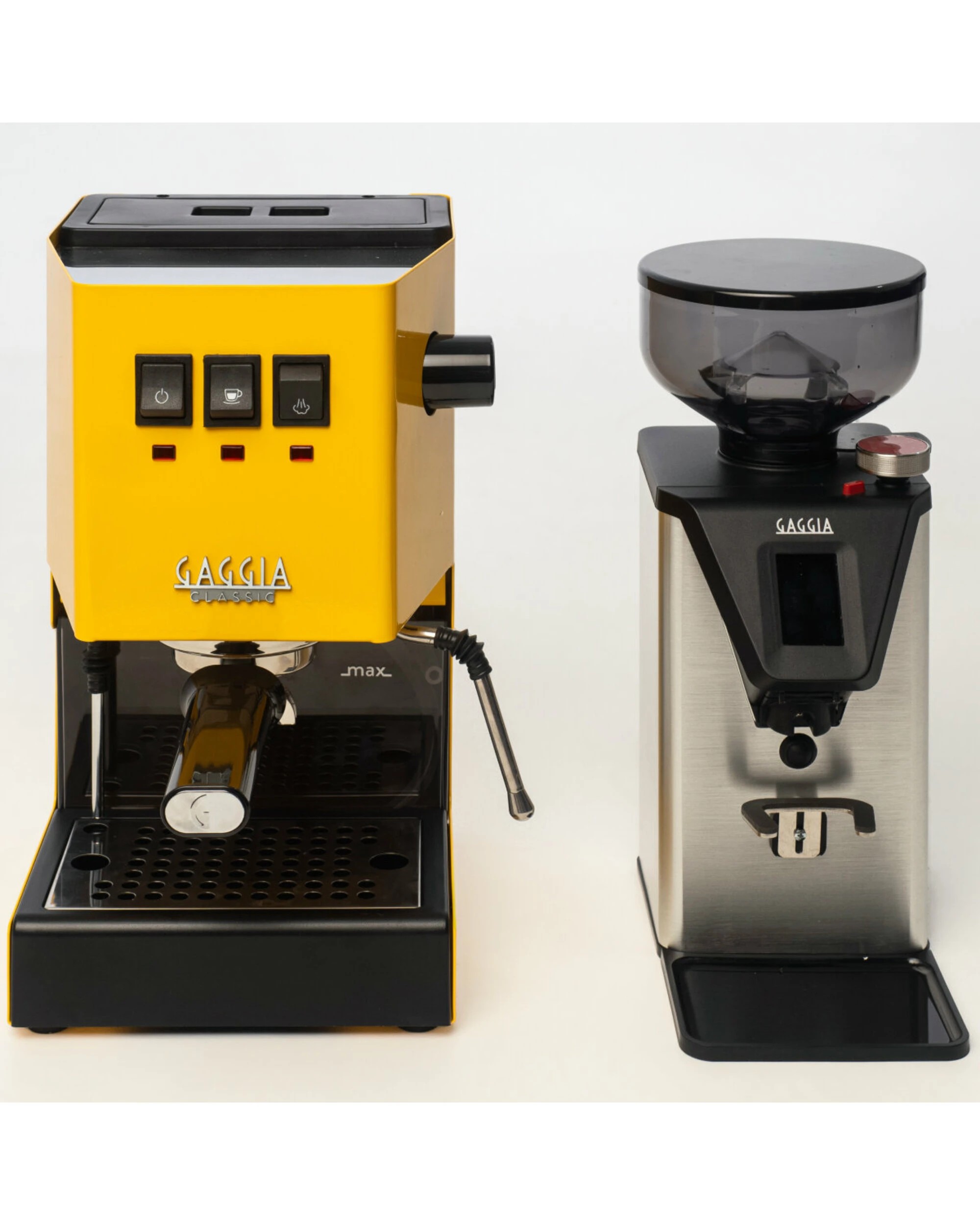3 Gaggia Classic E24 Yellow Coffee Machine & Coffee Grinder Package, 3 of 5