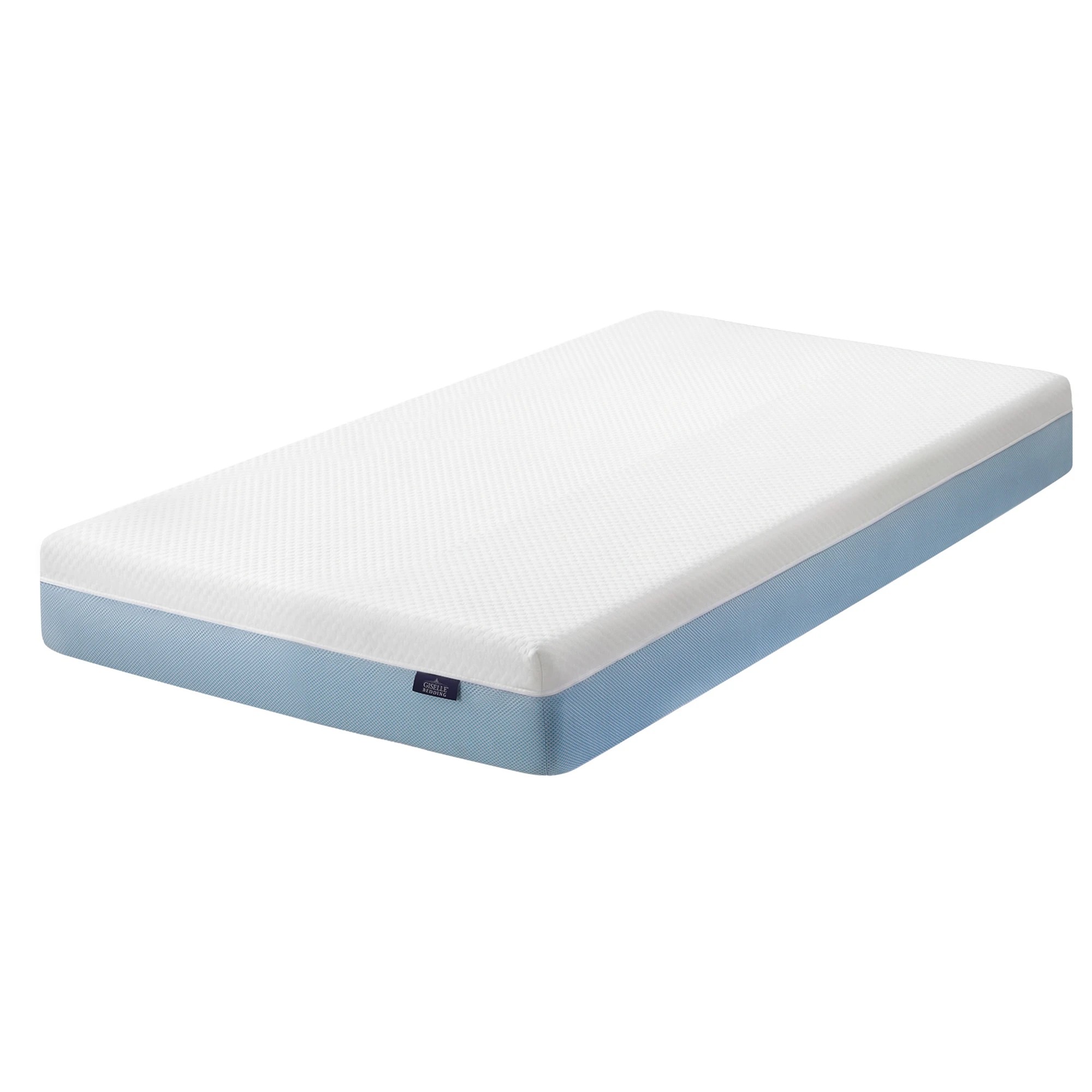 1 Giselle Bedding 22cm Cooling Gel Memory Foam Mattress Medium Firm - Single Bed - Multi, 1 of 10