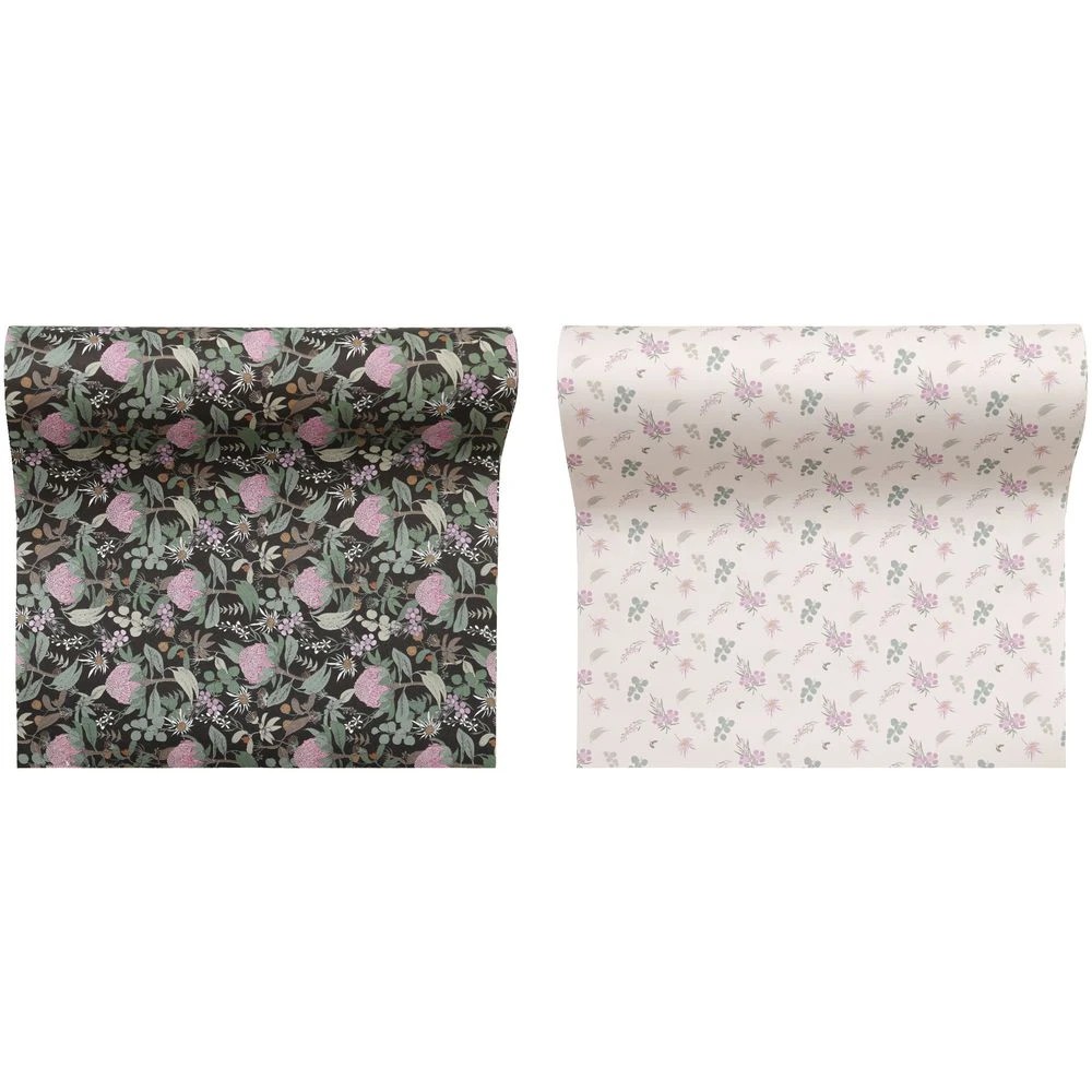 2 Otto Gift Wrap 390mm x 3m Floral 2 Pack, 2 of 3