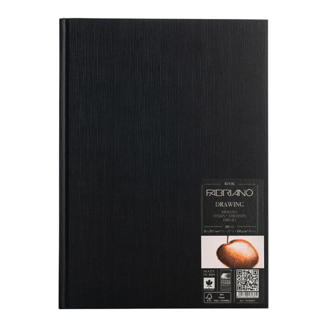 1 Fabriano A4 Hard Cover Drawing Journal 160gsm 60 Sheets, 1 of 2