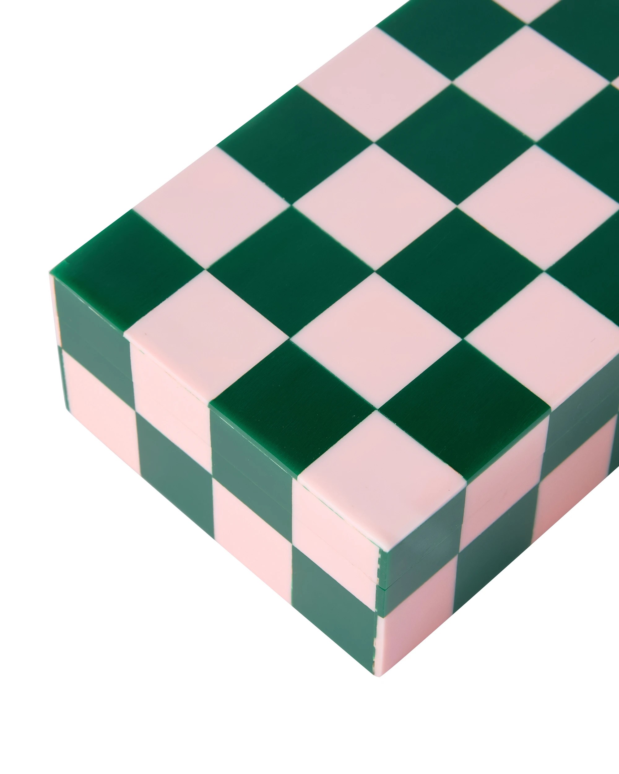 5 Green and Pink Check Decor Box, 5 of 6