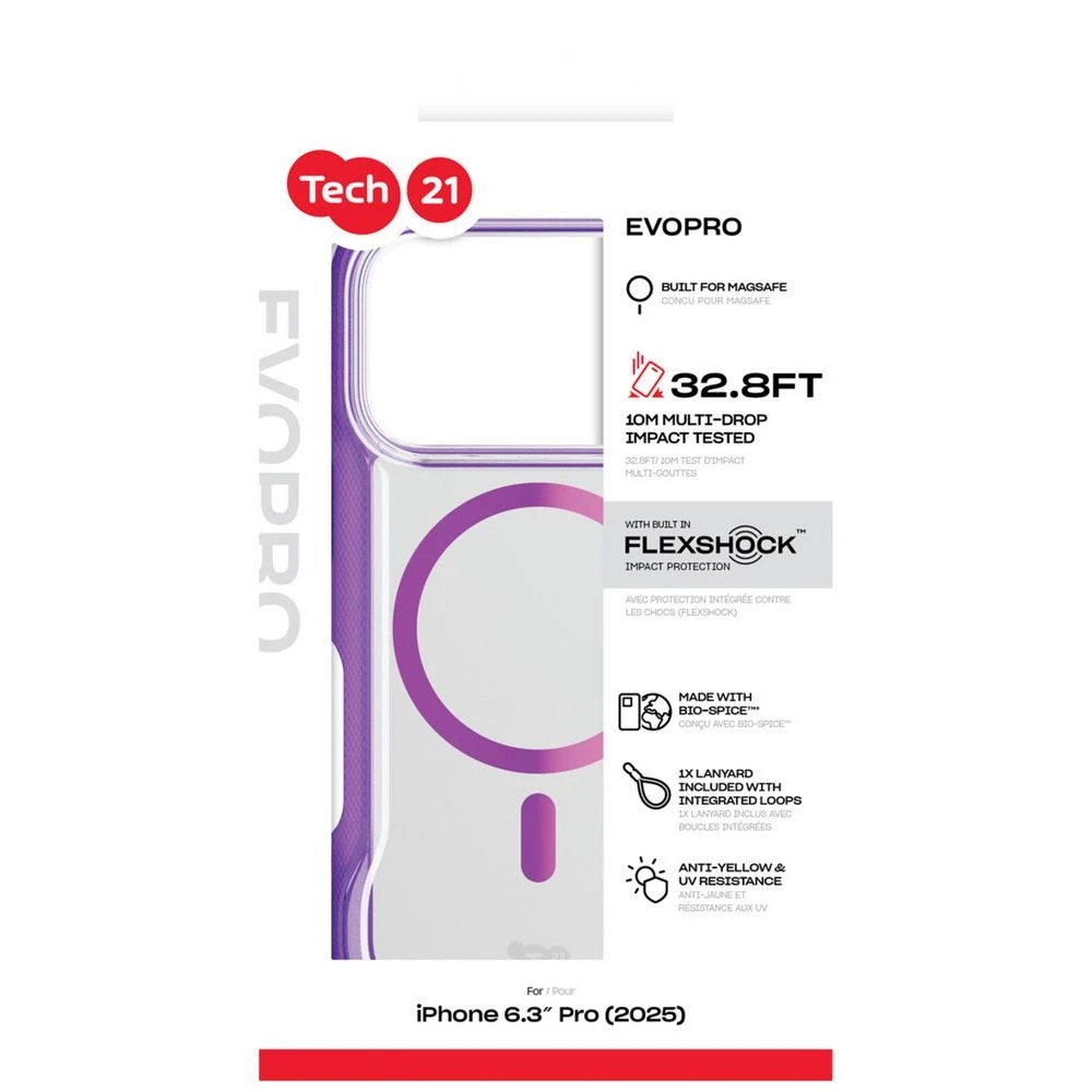 5 Tech21 EvoPro iPhone 17 Pro MagSafe Case Purple/Pink, 5 of 5