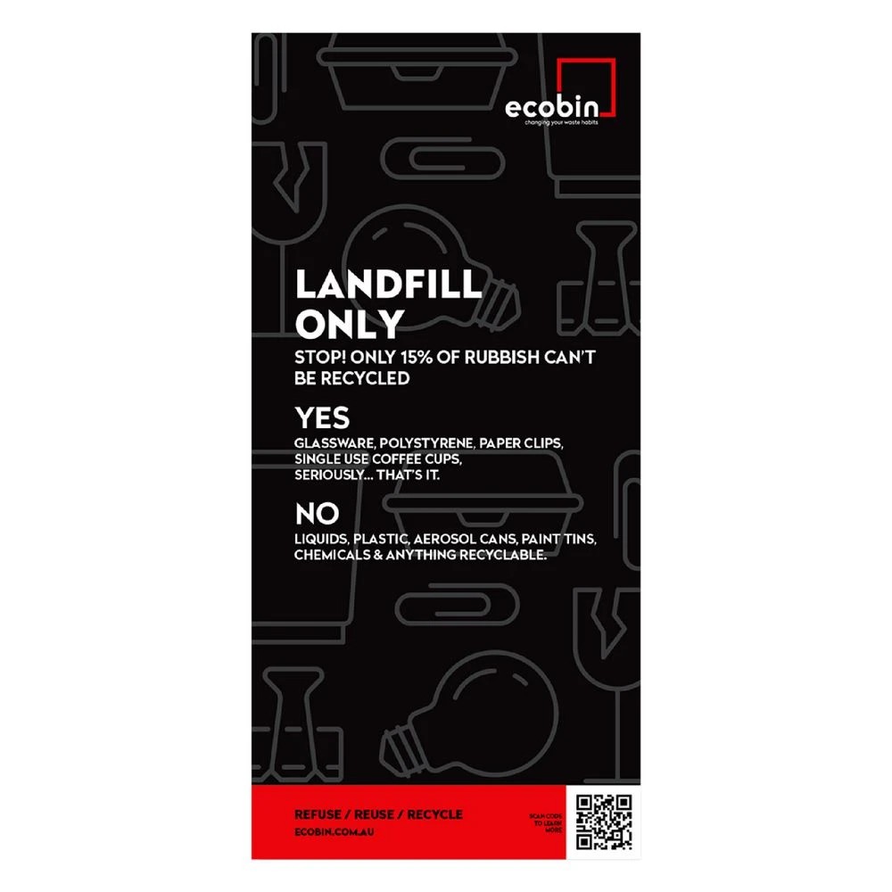 2 Eco Landfill Waste Bin 60L Red, 2 of 2