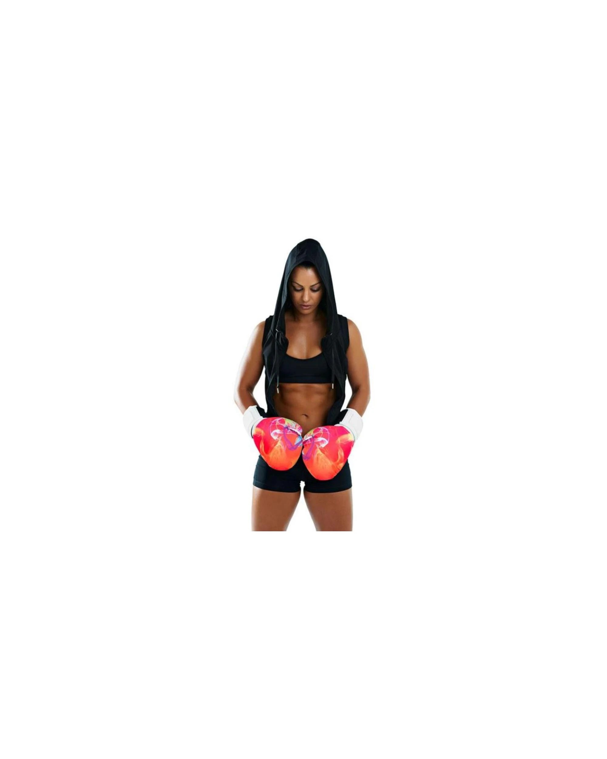 3 Red Corner Boxing Womens Boxing and Training Gloves - Smoke - Orange, 3 of 3