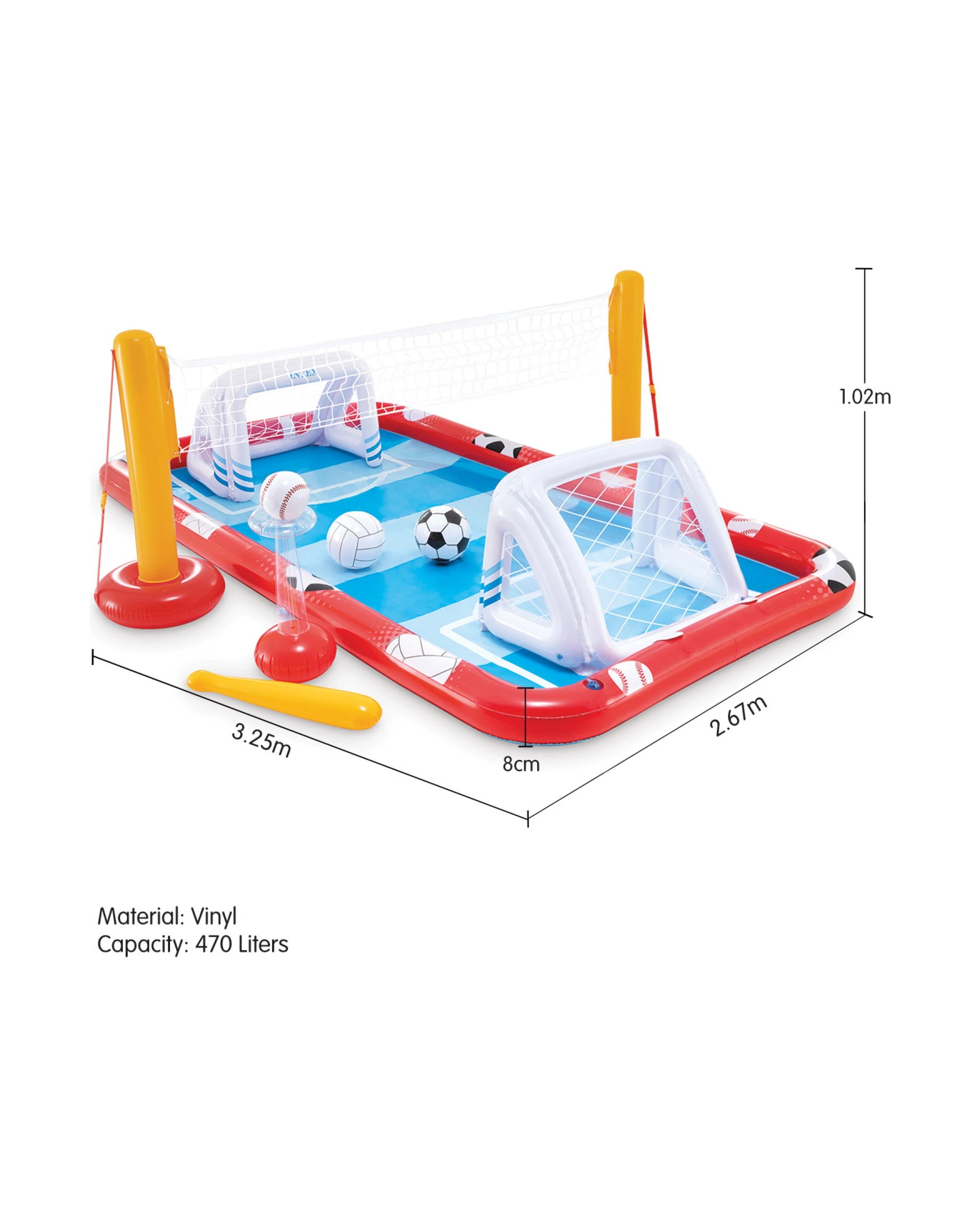 6 Intex 57147np Action Sports Play Centre Soccer Volleyball Baseball, 6 of 7
