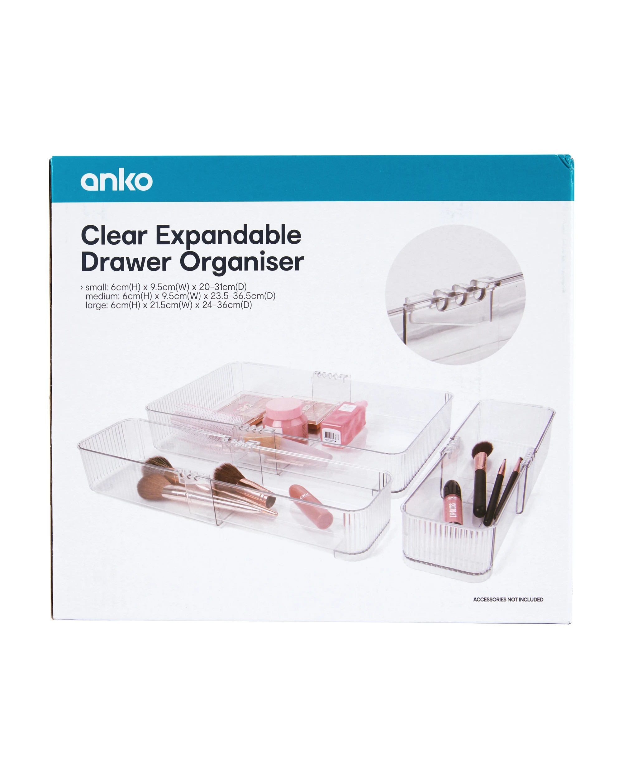 9 Clear Expandable Drawer Organiser, 9 of 9