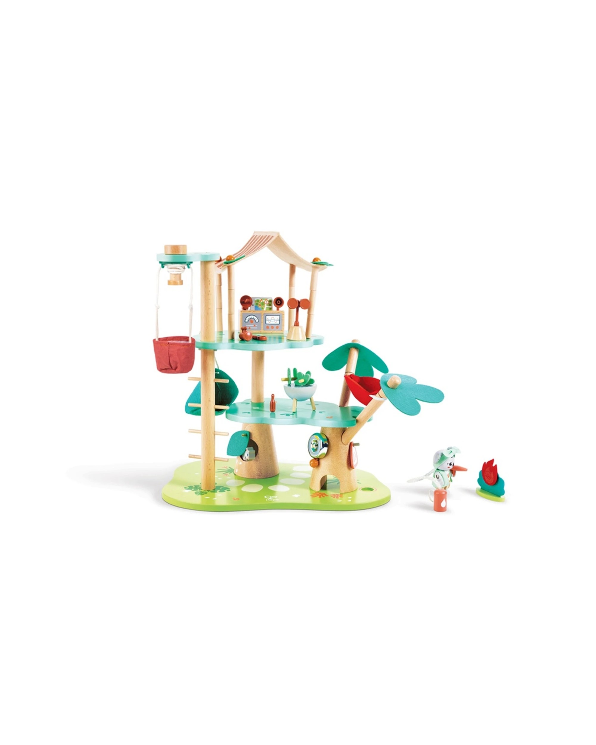 1 Hape Kiki's Treehouse Headquarters Playset Imaginative Kids - Natural, 1 of 4