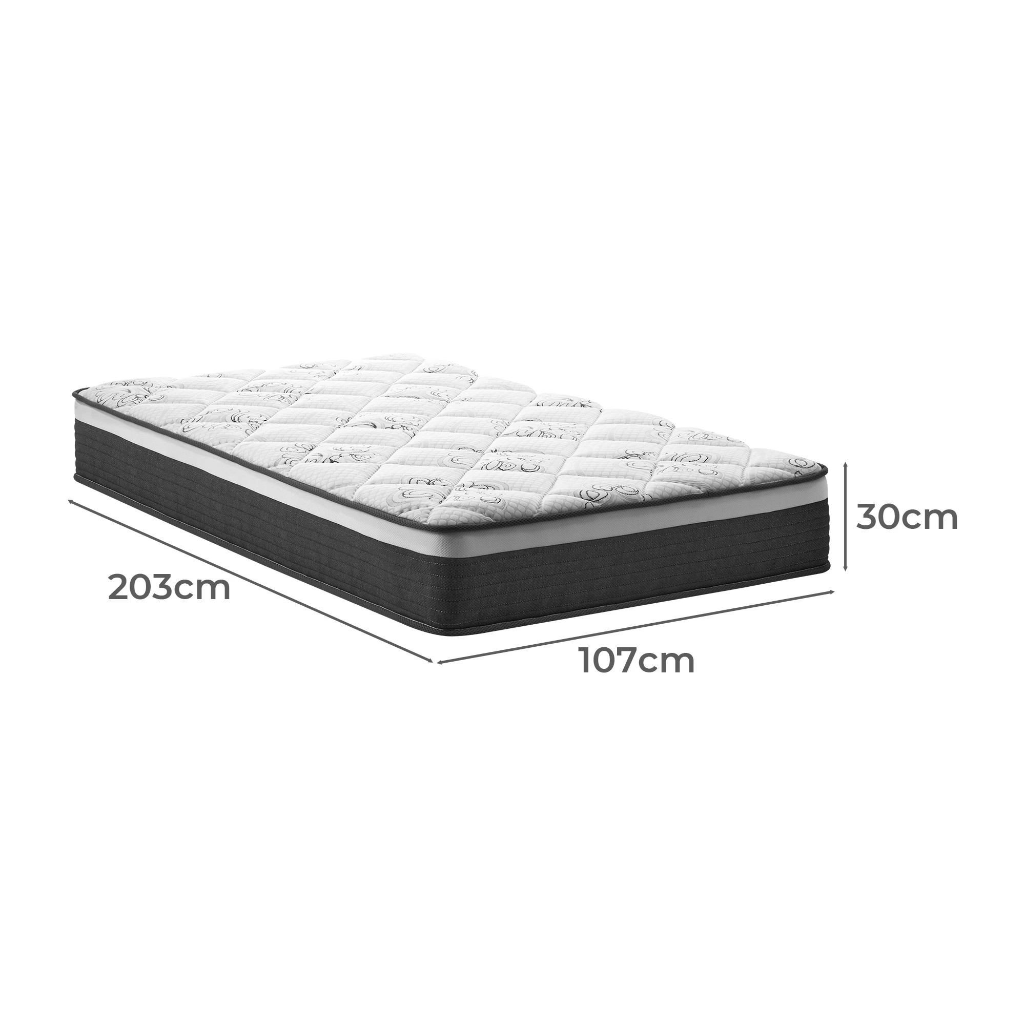 4 Bedra Bedding Mattress Luxury Foam Bed Firm Pocket Spring 30cm King Single
 - Multi, 4 of 8