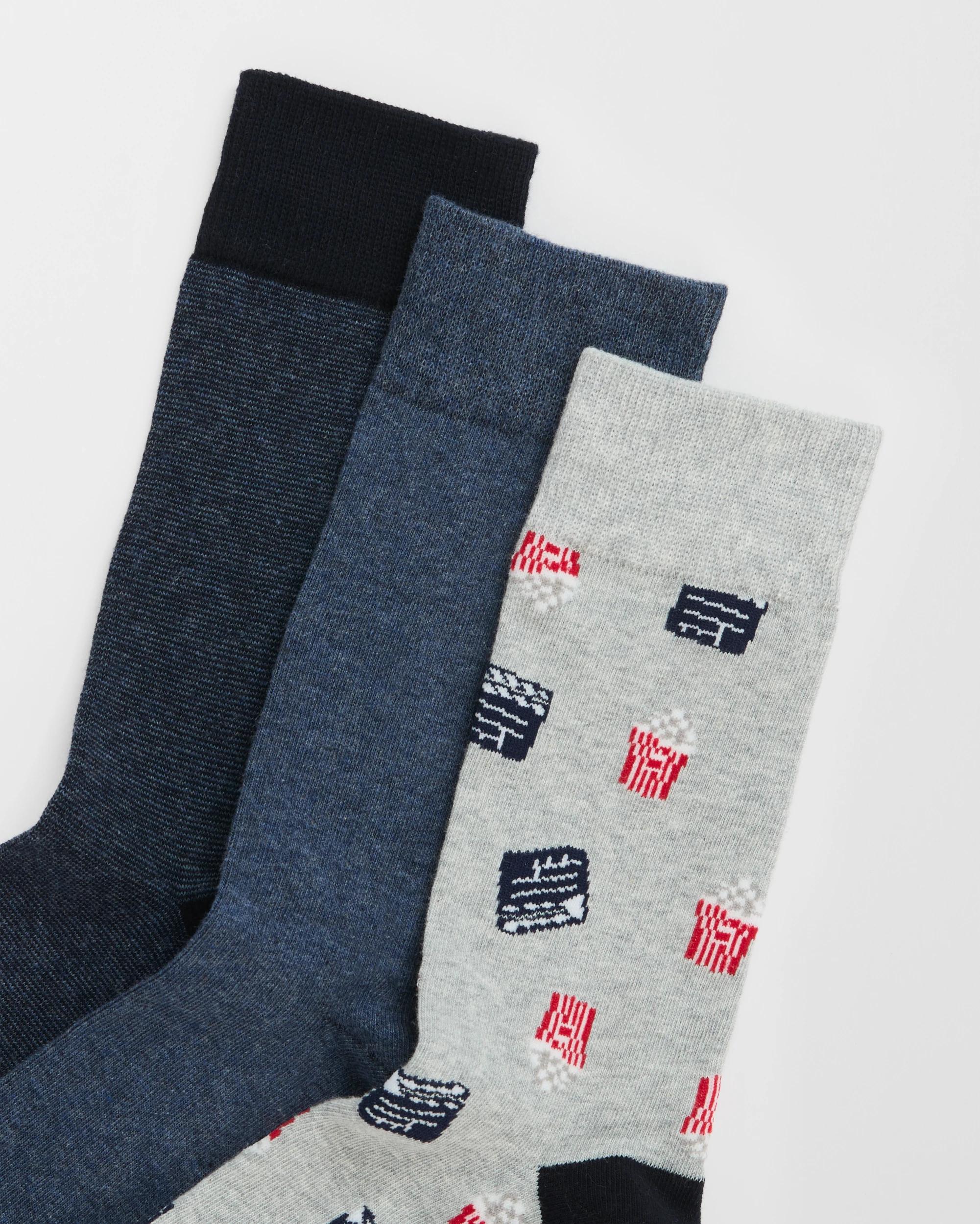 2 Maxx Australian Cotton Blend 3 Pack Business Crew Socks MOVIE, 2 of 3