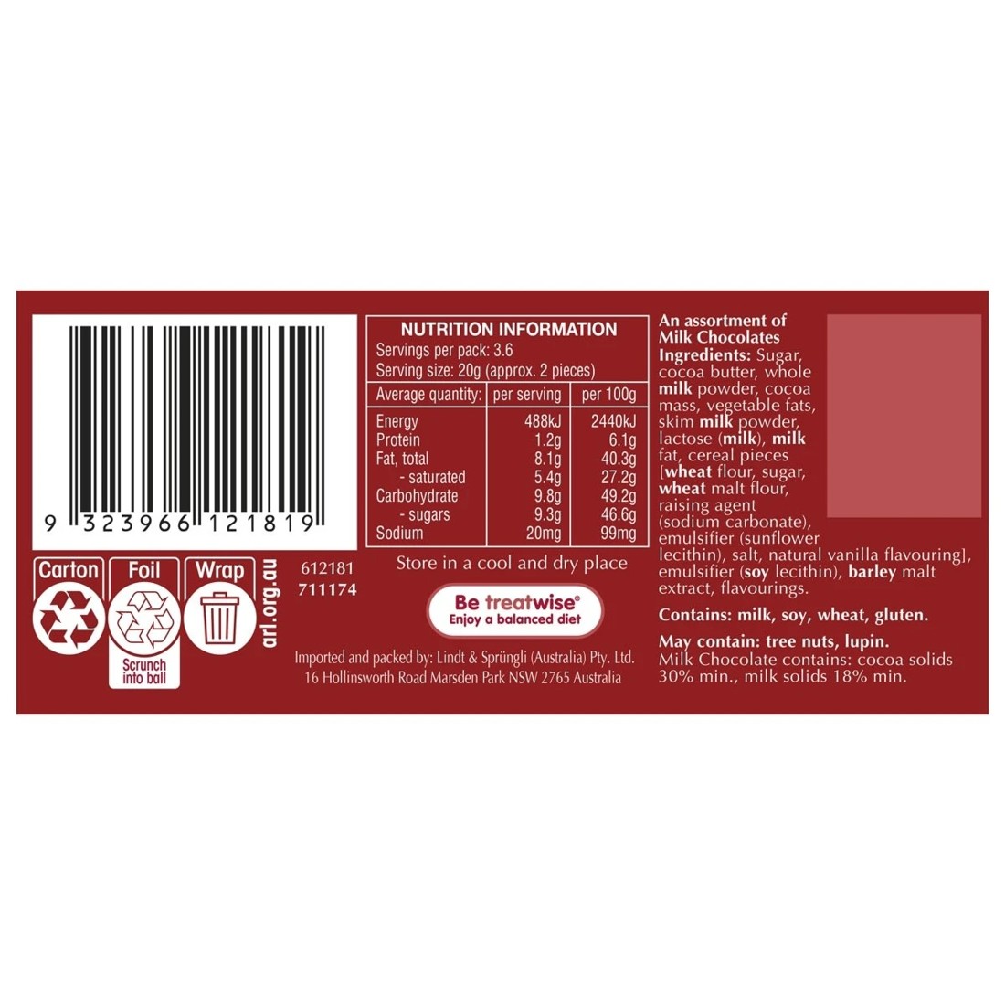 5 Lindt Teddy House Chocolate 73g, 5 of 5