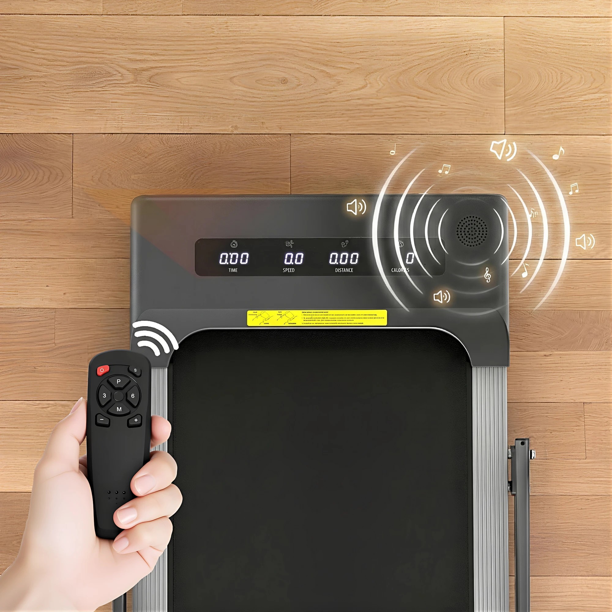 6 Everfit 2 in 1 Treadmill Electric Walking Pad Under Desk Home Gym Fitness 380mm, 6 of 10
