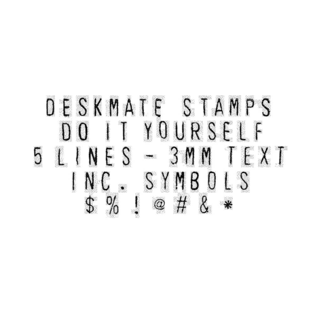 2 Deskmate DIY Stamp Kits 5 Lines 3mm, 2 of 2