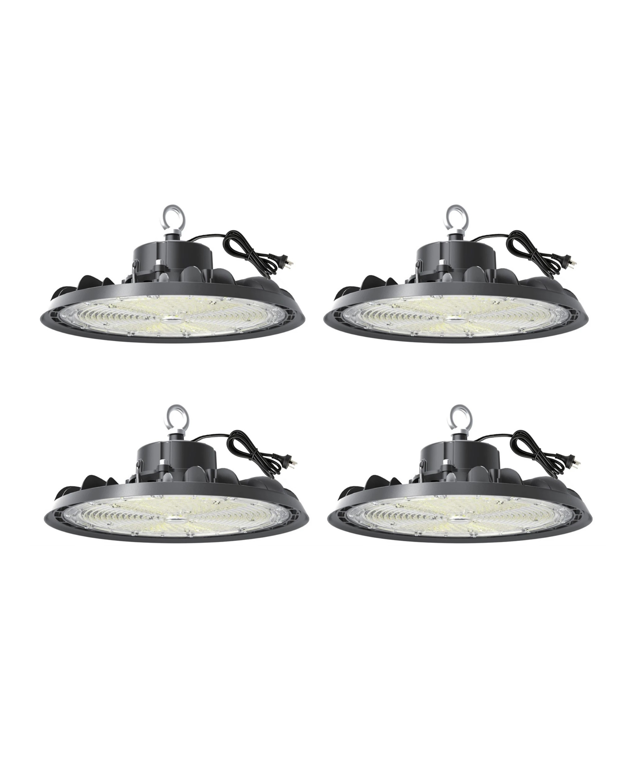 1 Advwin LED High Bay Light 200W IP66 3000K-6500K, 4 Pack - Black, 1 of 7