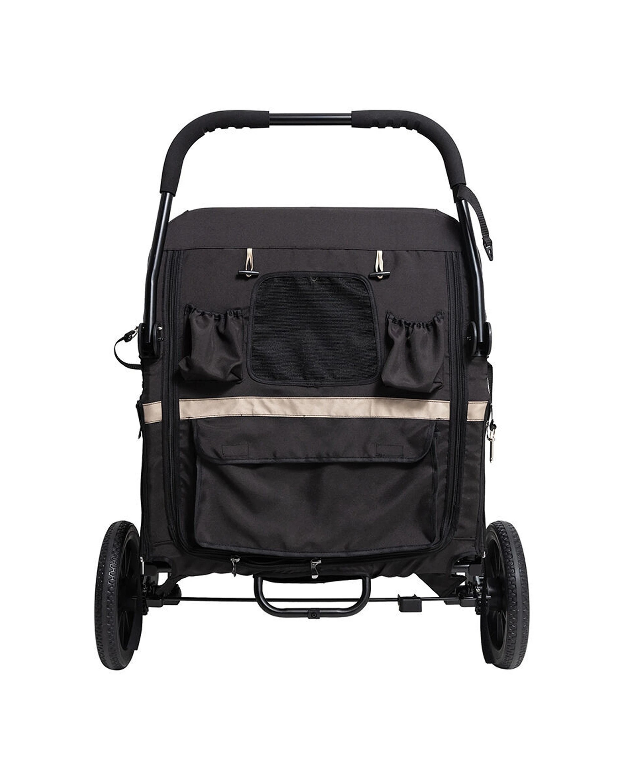 4 Ibiyaya Grand Cruiser Large Dog Stroller Pet Pram Up To 50kg Safety Brakes - Black, 4 of 8