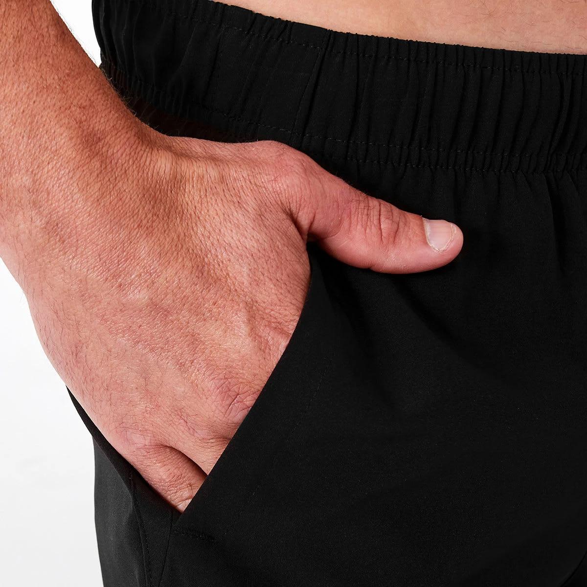 5 Active Mens Woven Stretch Shorts BLACK, 5 of 8