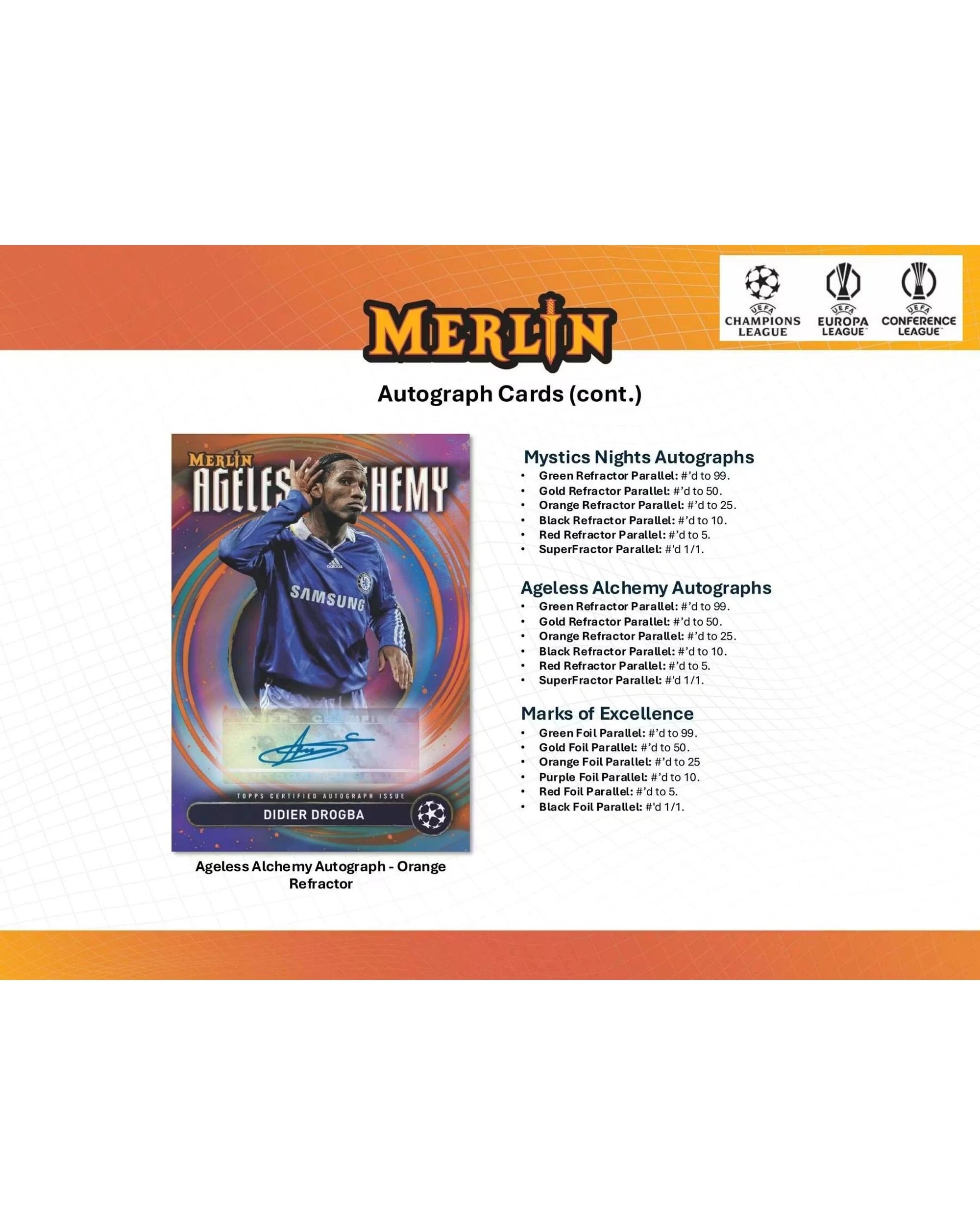 9 Topps 2024/2025 Chrome Merlin UEFA Club Competitions Soccer Blaster Box, 9 of 10