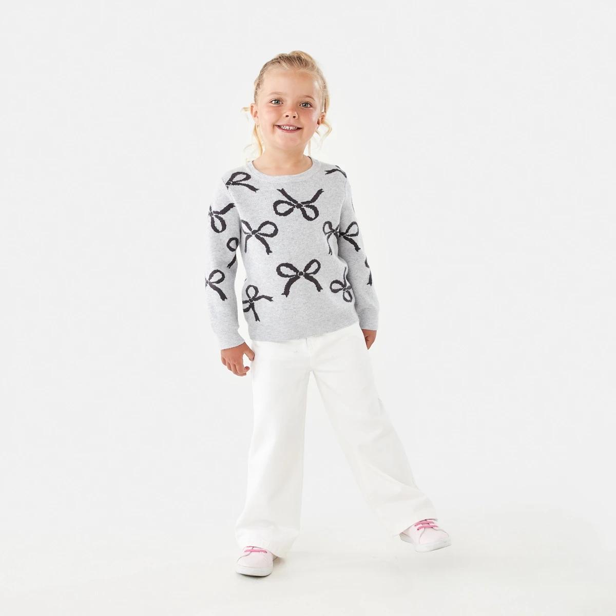 5 Jacquard Knit Jumper Bow, 5 of 8