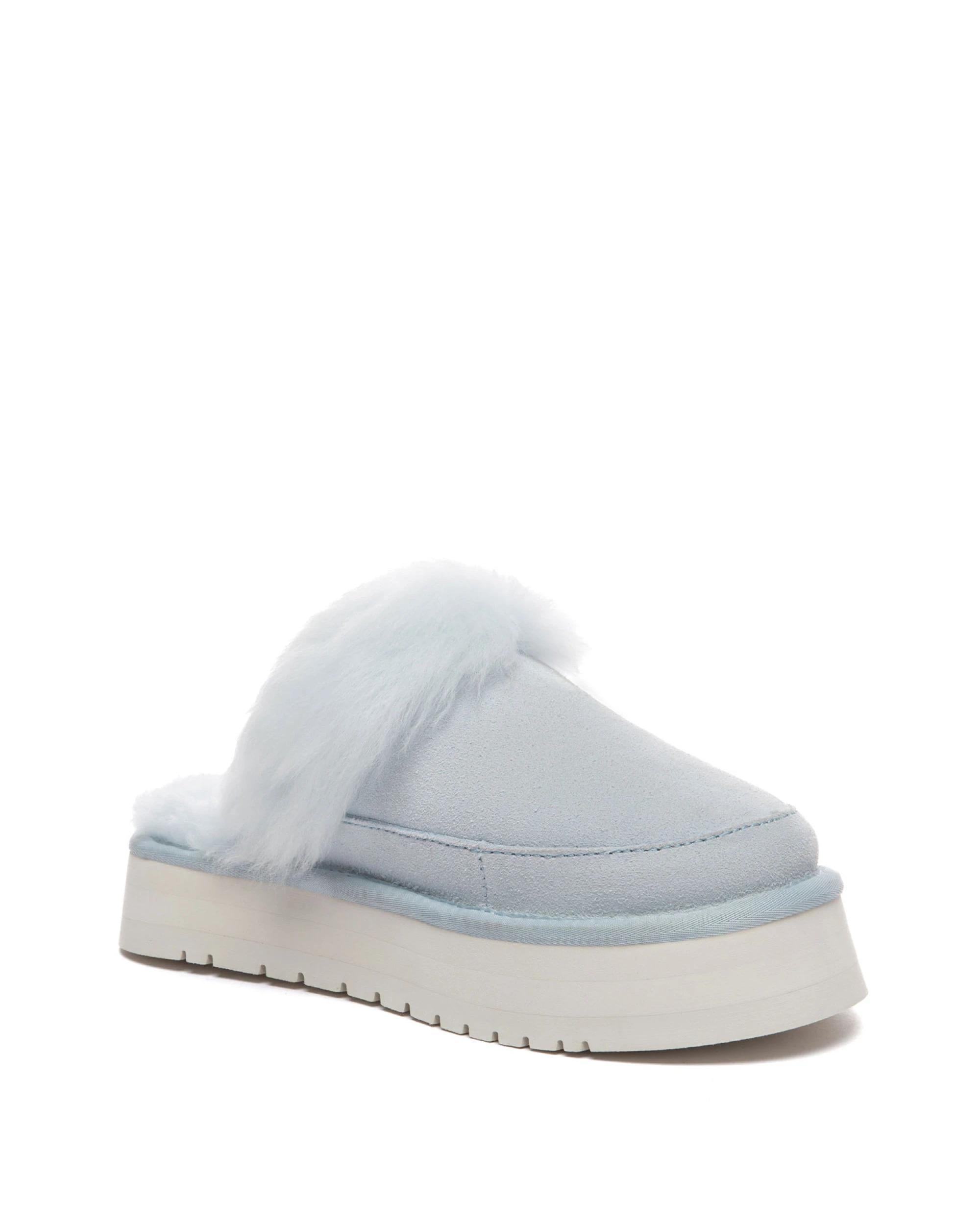 2 Australian Shepherd UGG Moress Platform Slippers AQUA BLUE, 2 of 5