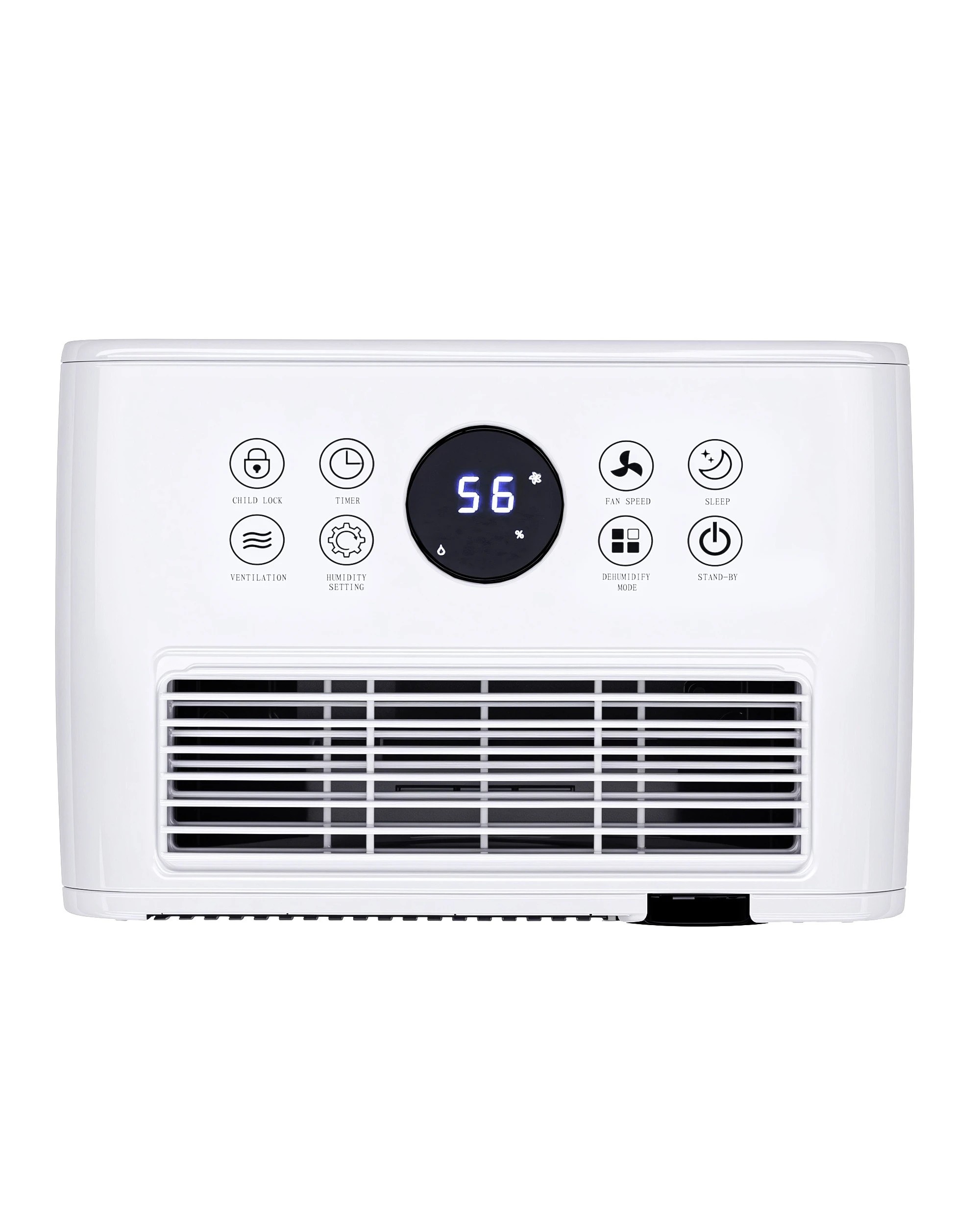 4 ADVWIN 15L Compact Air Dehumidifiers Air Purifier with Drain Hose White, 4 of 7