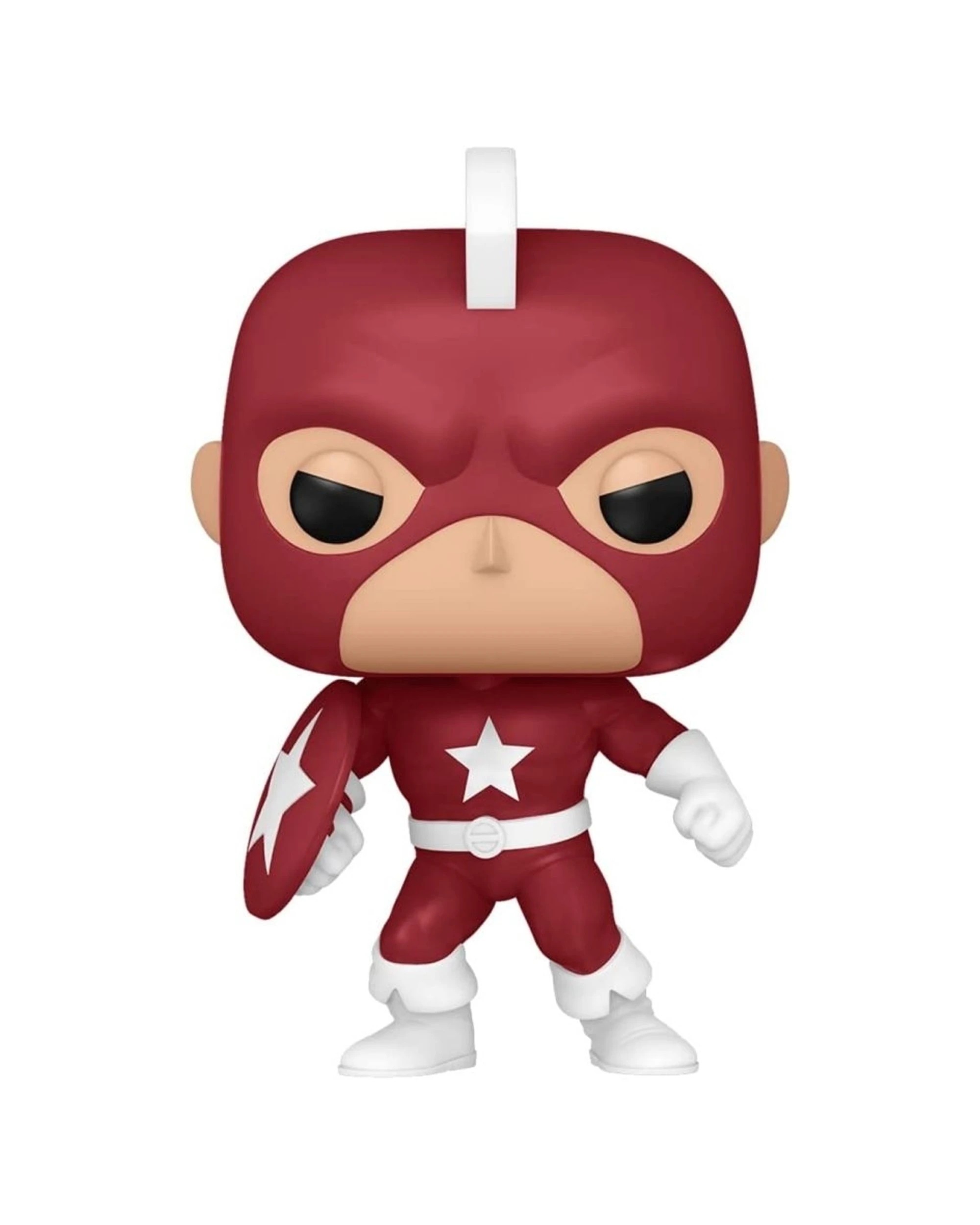 1 Pop Vinyl Figurine Marvel Action Figure Red Guardian Year Of The Shield 10cm - Red, 1 of 3