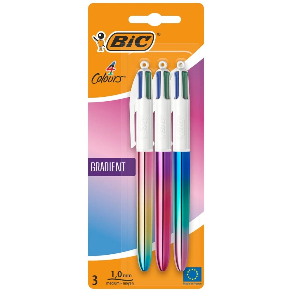 1 Bic 4-Colour Ballpoint Pen Gradient 3 Pack, 1 of 6